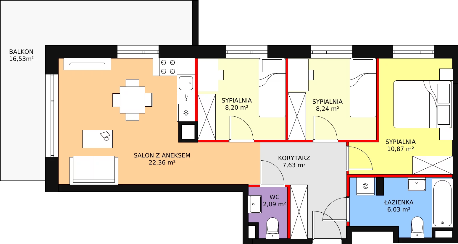 Mieszkanie 67,52 m², piętro 1, oferta nr I/11C, Olchowy Park, Warszawa, Białołęka, Kobiałka, ul. Mańkowska