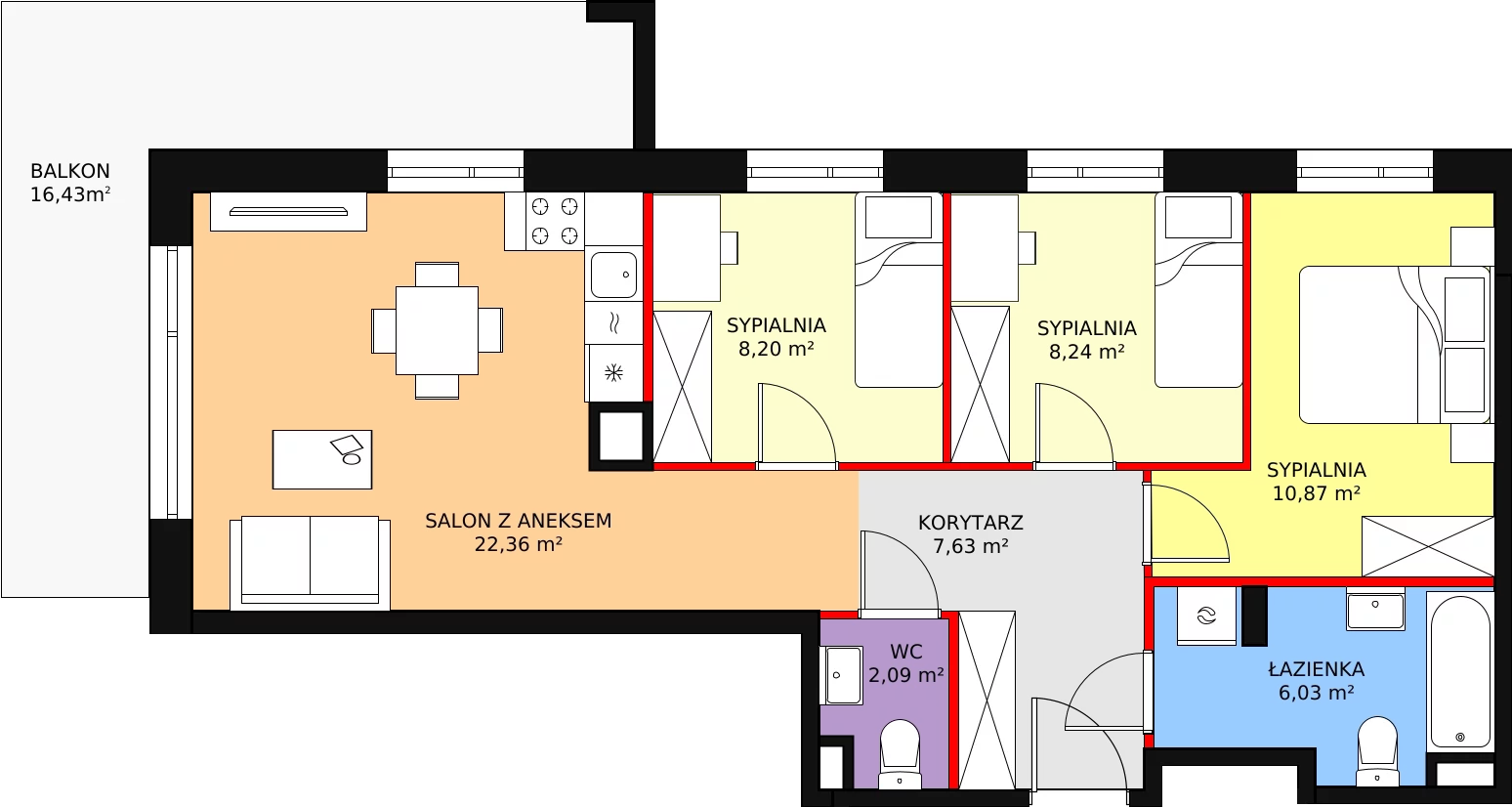 Mieszkanie 67,52 m², piętro 2, oferta nr I/21C, Olchowy Park, Warszawa, Białołęka, Kobiałka, ul. Mańkowska