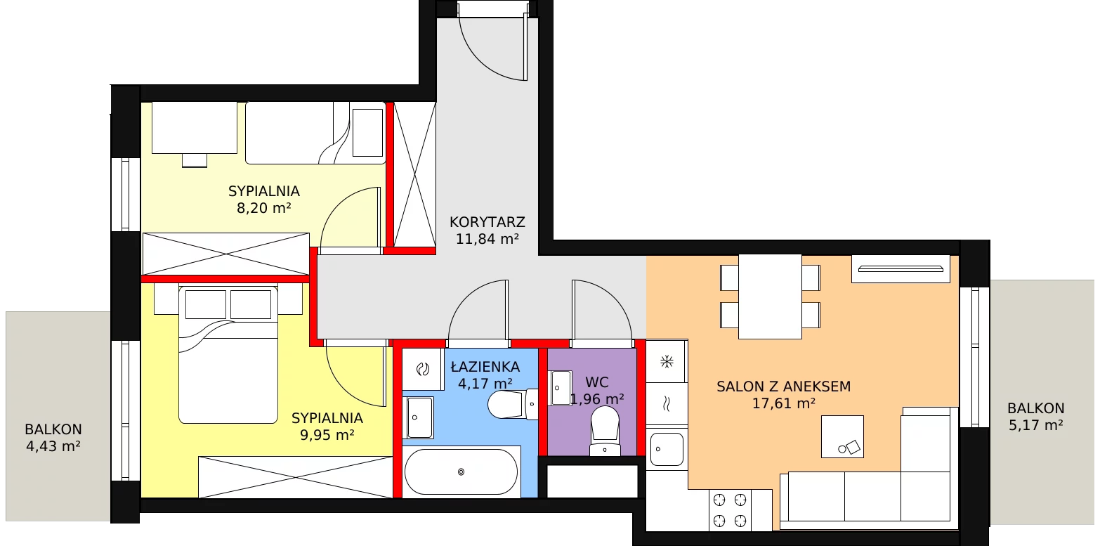 Mieszkanie 55,83 m², piętro 3, oferta nr V/87, Nova Viva Garden, Warszawa, Białołęka, Brzeziny, ul. Włodkowica 9