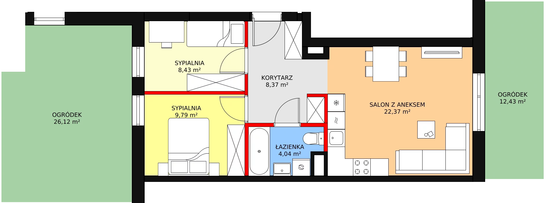 Mieszkanie 54,65 m², parter, oferta nr VI/35, Nova Viva Garden, Warszawa, Białołęka, Brzeziny, ul. Włodkowica 9