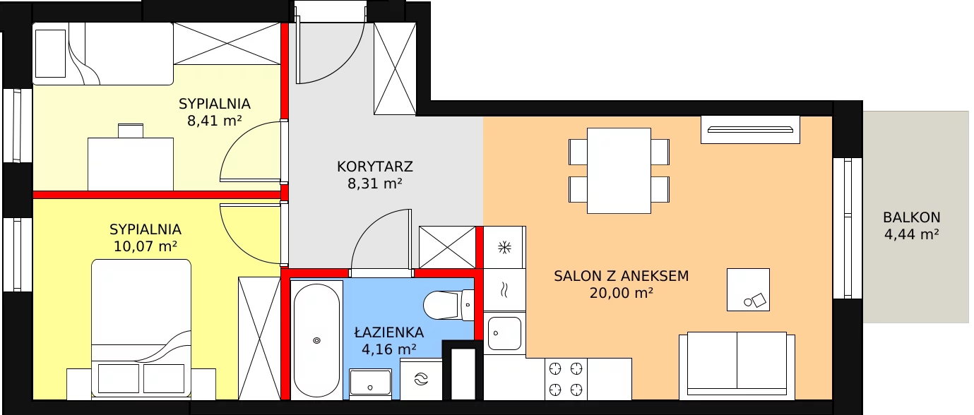 Mieszkanie 52,50 m², piętro 1, oferta nr VI/99, Nova Viva Garden, Warszawa, Białołęka, Brzeziny, ul. Włodkowica 9