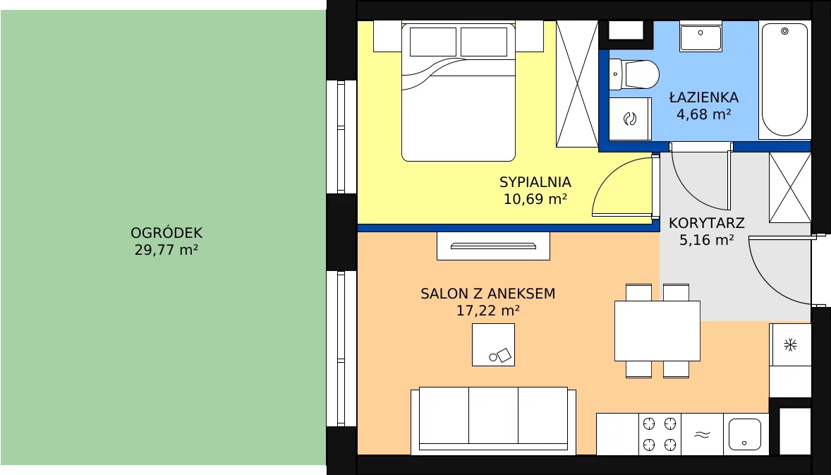 Zalety mieszkania 38.99 m², XI/49