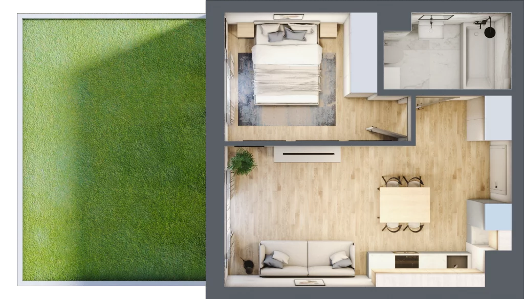 2 pokoje, mieszkanie 38,99 m², parter, oferta nr XI/49, Metro Art 11, Warszawa, Praga Południe, Kamionek, ul. Żupnicza / Chodakowska