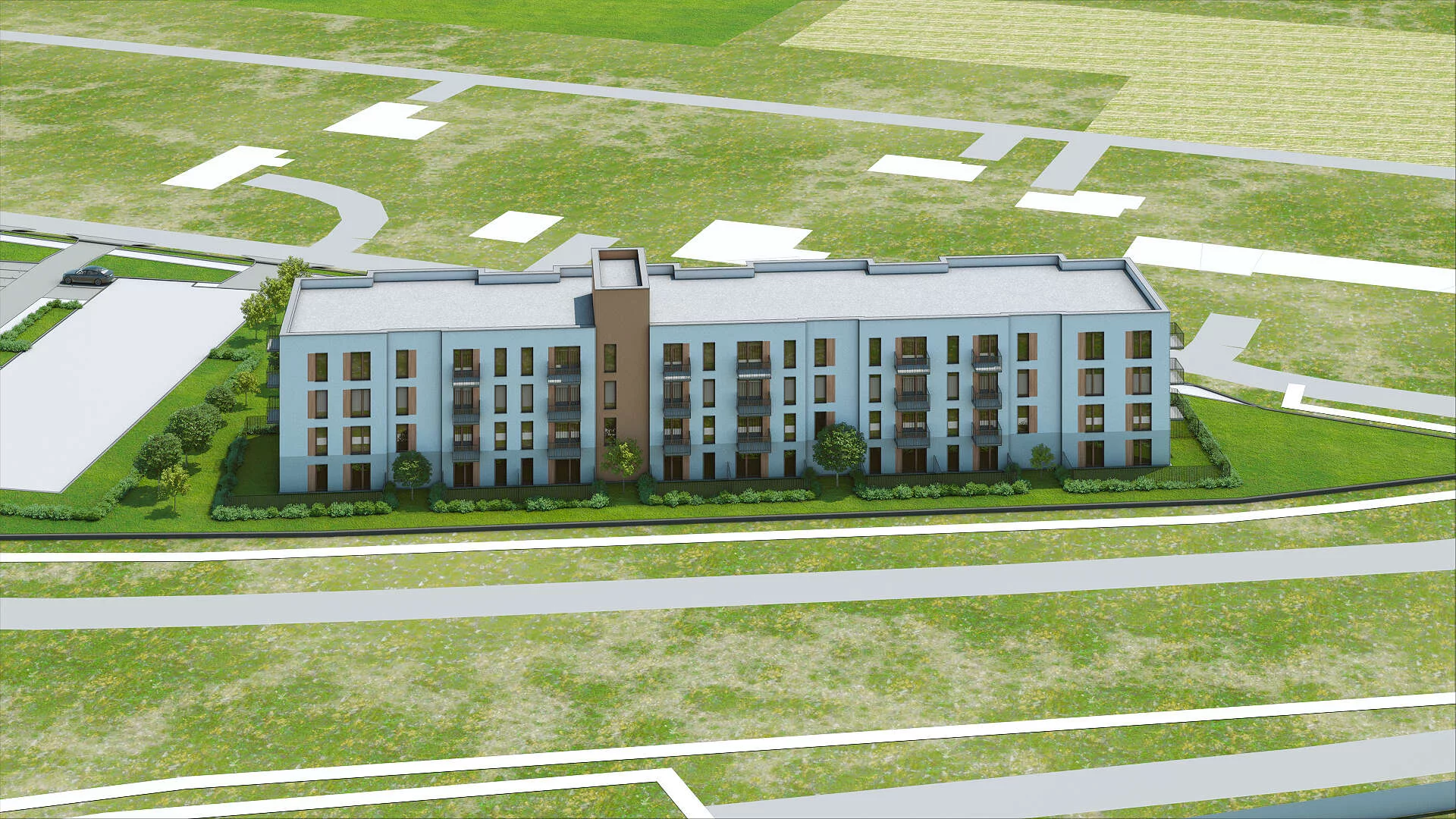 Wirtualna makieta 3D mieszkania 41.07 m², A-28