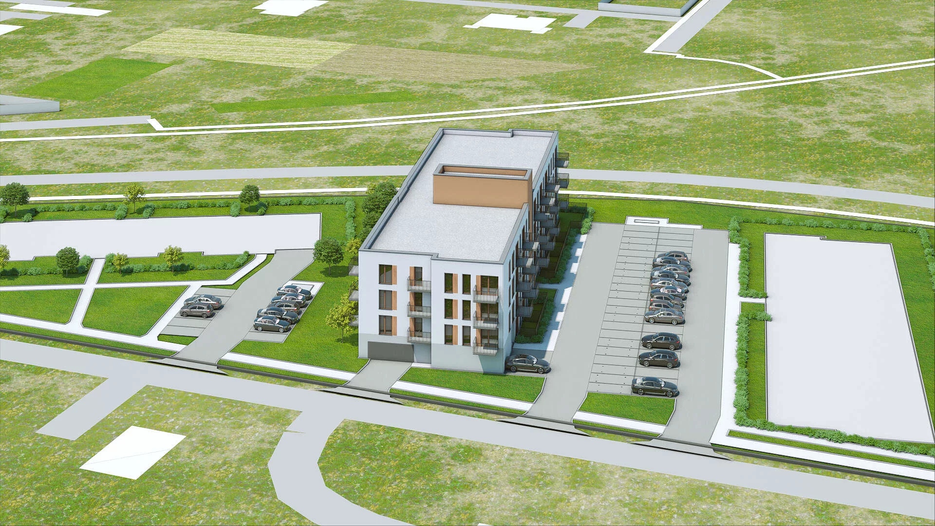 Wirtualna makieta 3D mieszkania 54.78 m², B-71