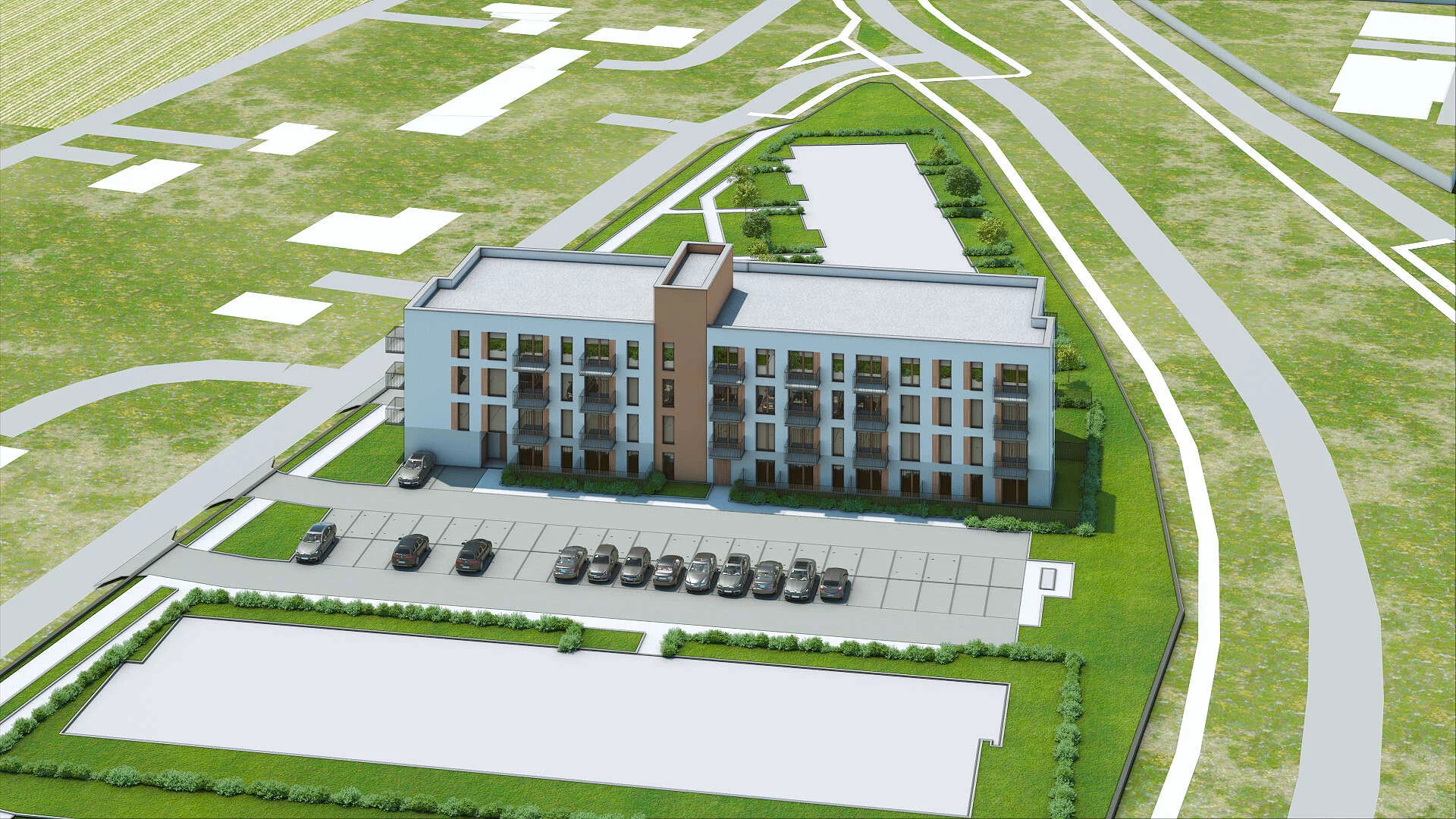 Wirtualna makieta 3D mieszkania 42.31 m², B-120