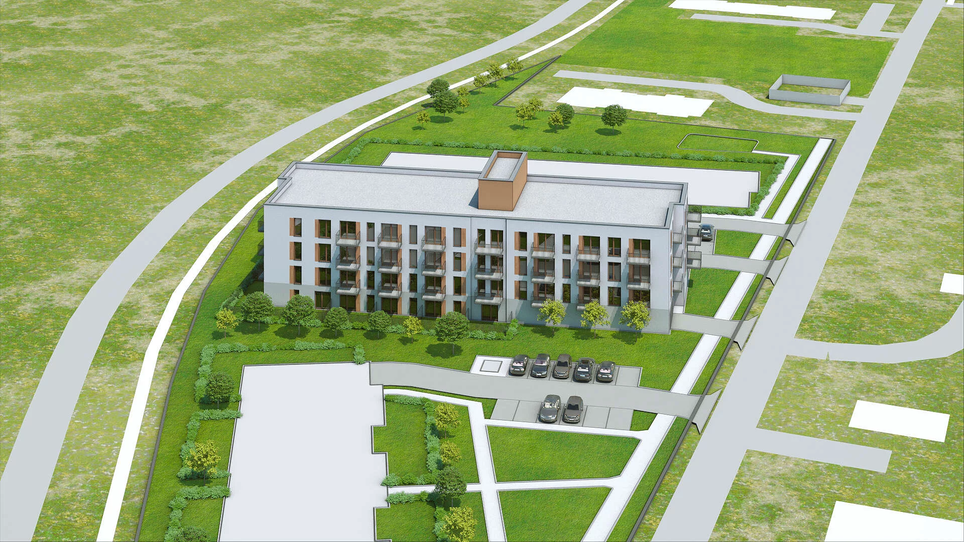 Wirtualna makieta 3D mieszkania 38.47 m², B-115
