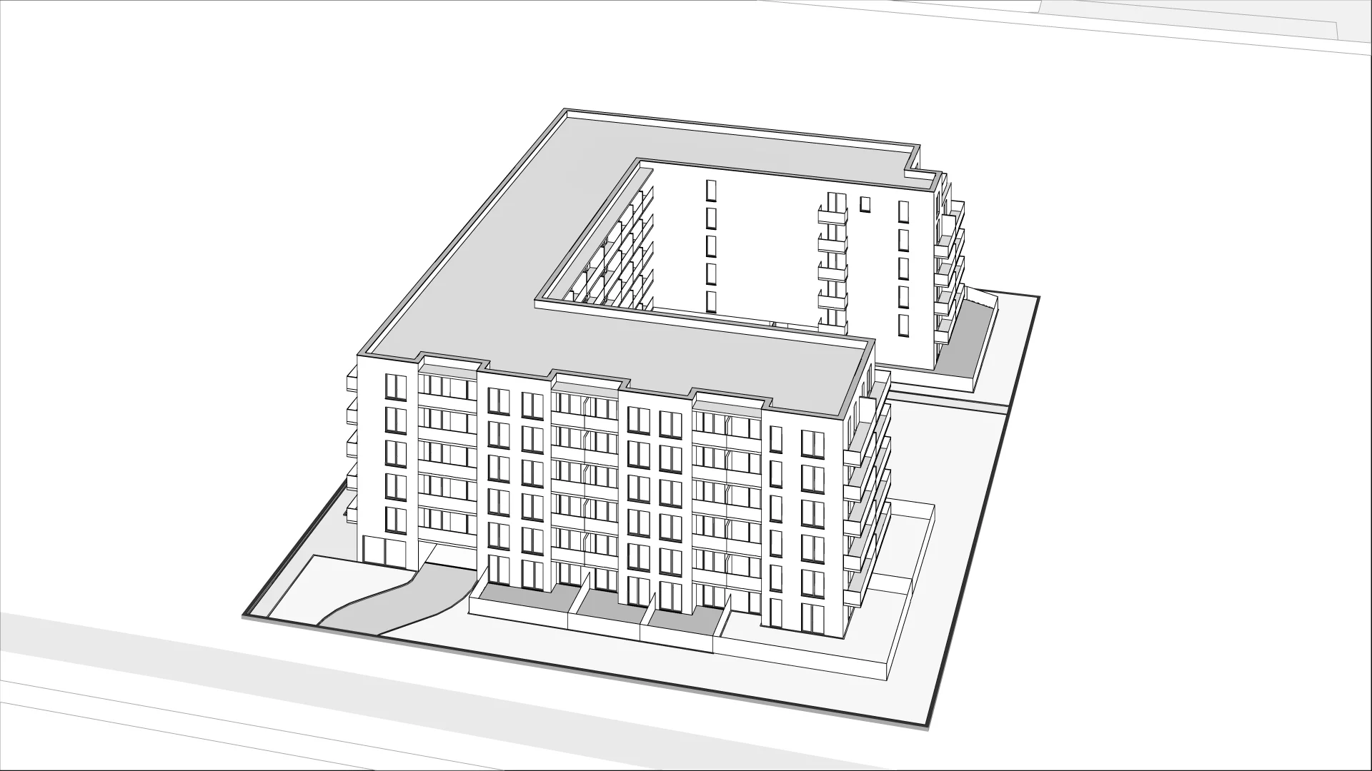 Wirtualna makieta 3D mieszkania 46.45 m², VI/105