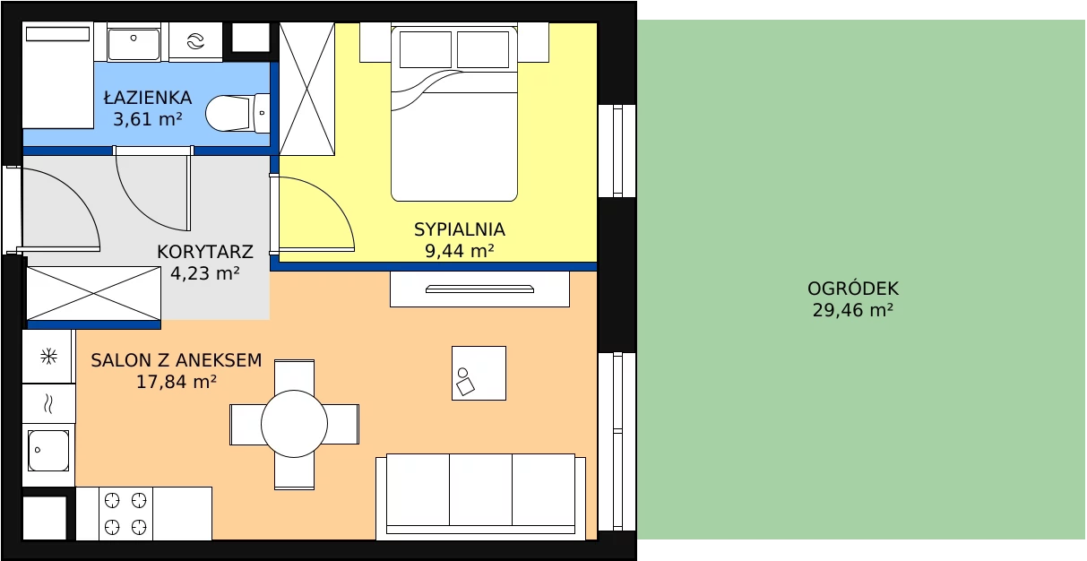 Zalety mieszkania 36.04 m², VI/93