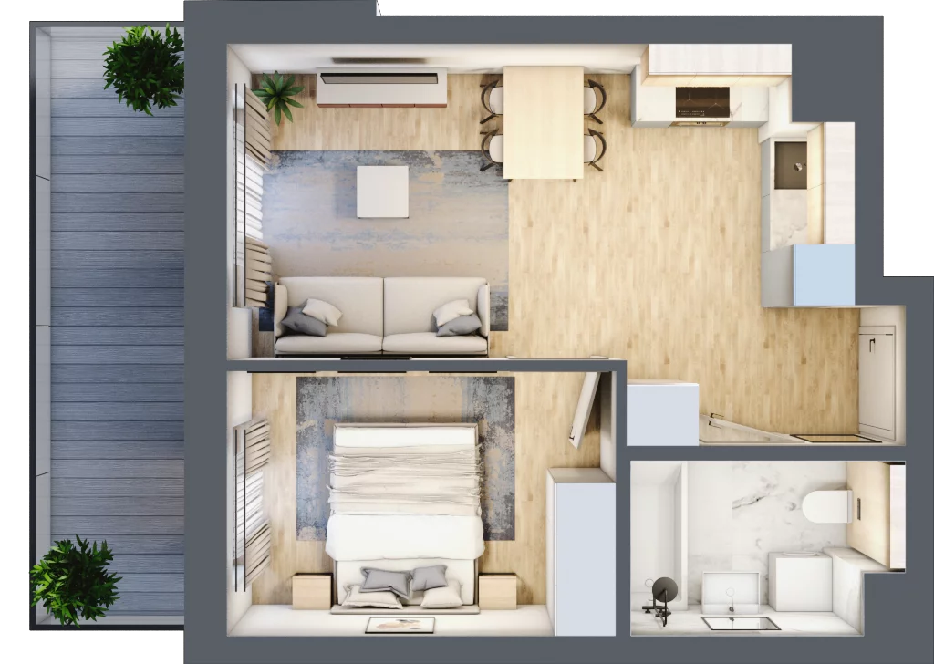 2 pokoje, mieszkanie 36,80 m², piętro 5, oferta nr XIII/35, Metro Art 13, Warszawa, Praga Południe, Kamionek, ul. Żupnicza