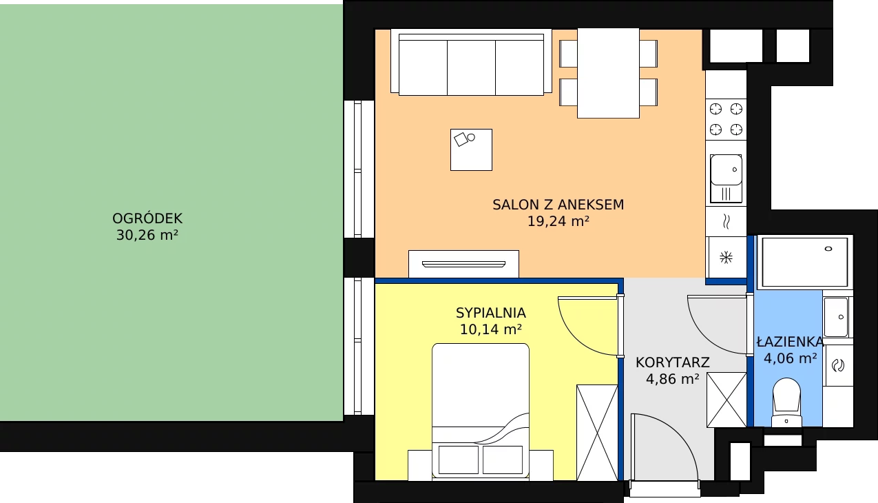 Zalety mieszkania 39.17 m², IV/60