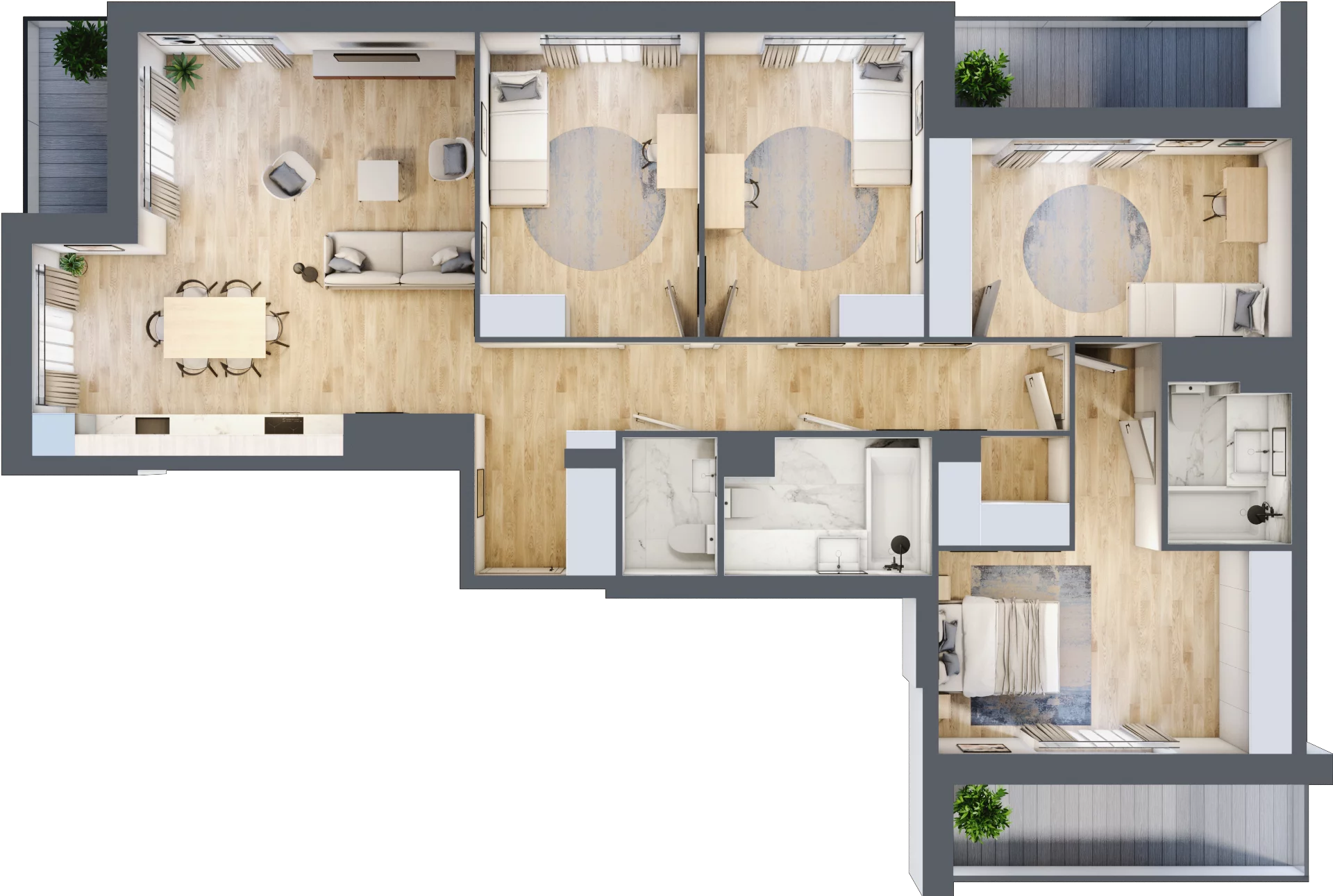 5 pokoi, mieszkanie 123,70 m², piętro 2, oferta nr IV/25, Neo Nova Ochota 4, Warszawa, Włochy, Raków, ul. Wojciecha Opackiego