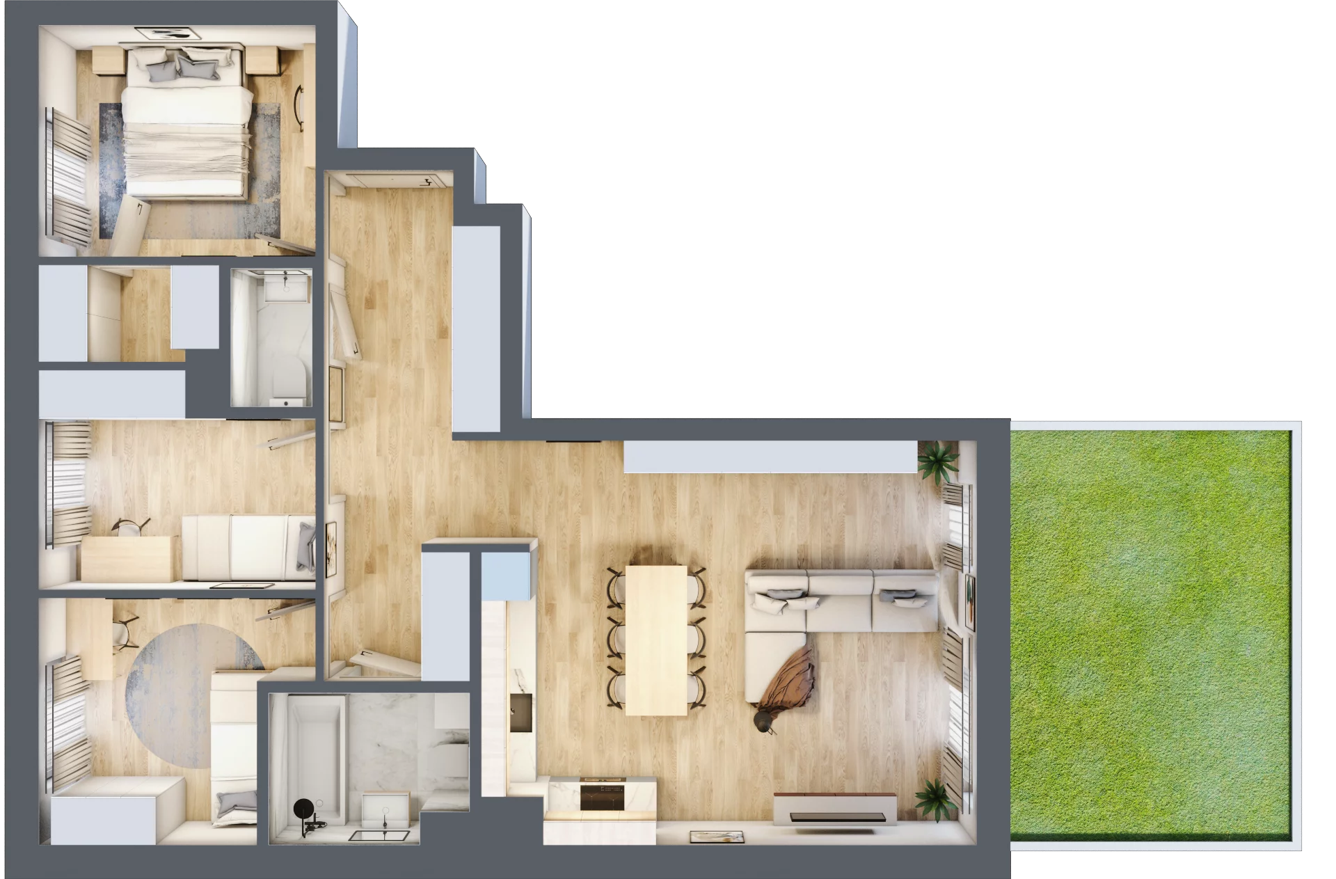 4 pokoje, mieszkanie 82,52 m², parter, oferta nr VI/6, Metro Art 6, Warszawa, Praga Południe, Kamionek, ul. Żupnicza