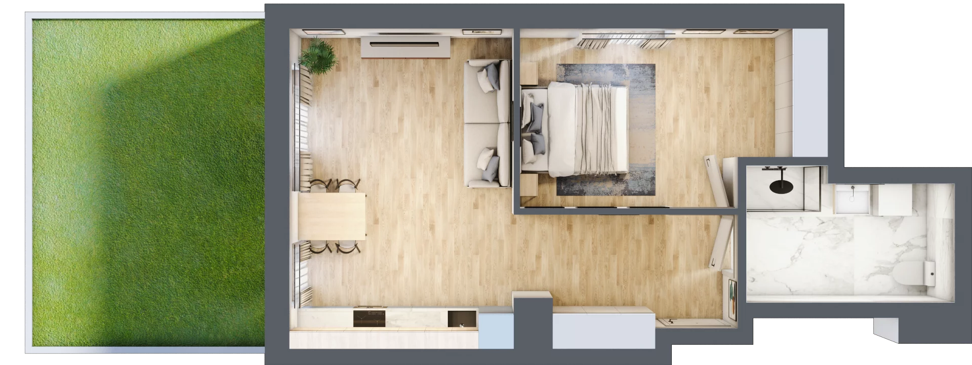 2 pokoje, mieszkanie 52,44 m², parter, oferta nr VI/39, Metro Art 6, Warszawa, Praga Południe, Kamionek, ul. Żupnicza