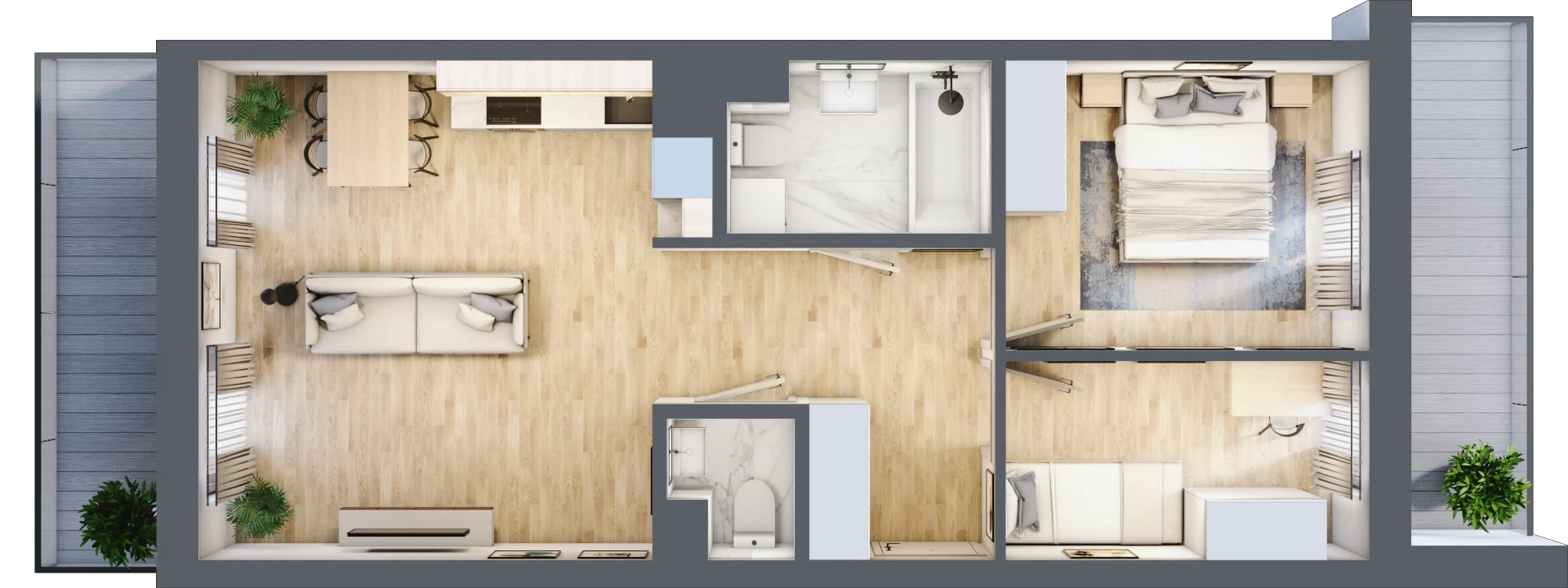 3 pokoje, mieszkanie 56,94 m², piętro 1, oferta nr VI/95, Metro Art 6, Warszawa, Praga Południe, Kamionek, ul. Żupnicza
