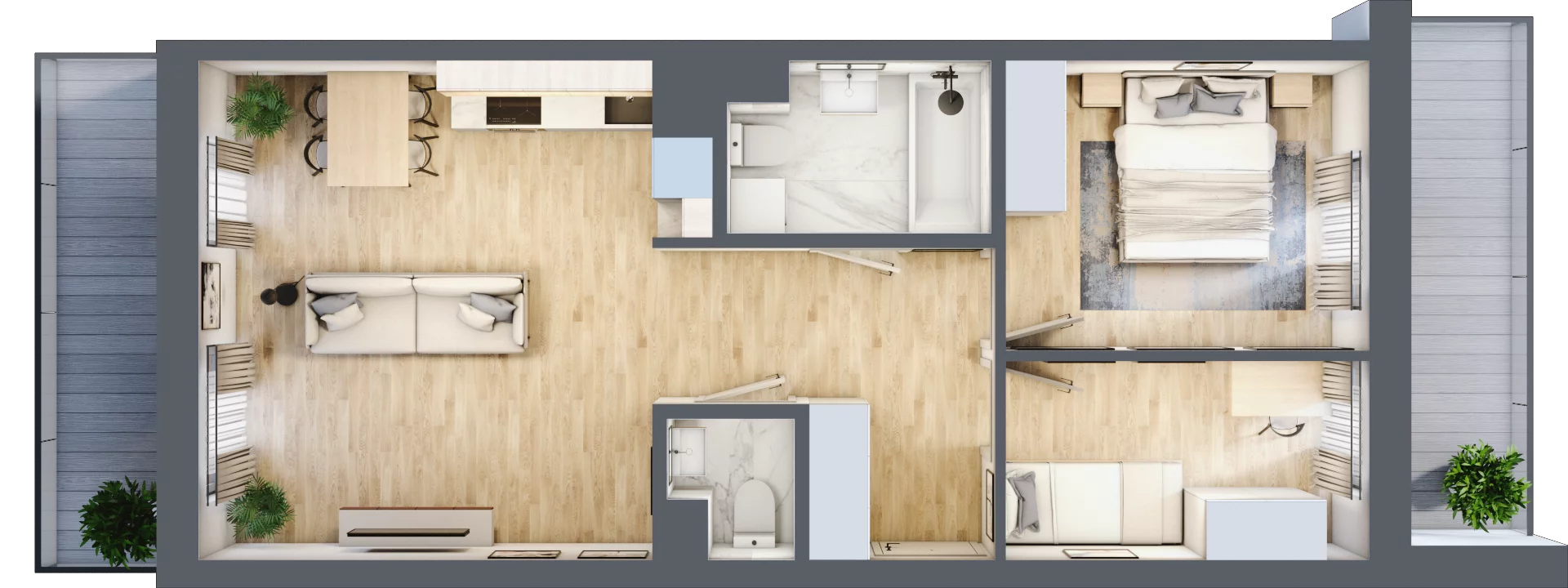3 pokoje, mieszkanie 56,94 m², piętro 3, oferta nr VI/103, Metro Art 6, Warszawa, Praga Południe, Kamionek, ul. Żupnicza
