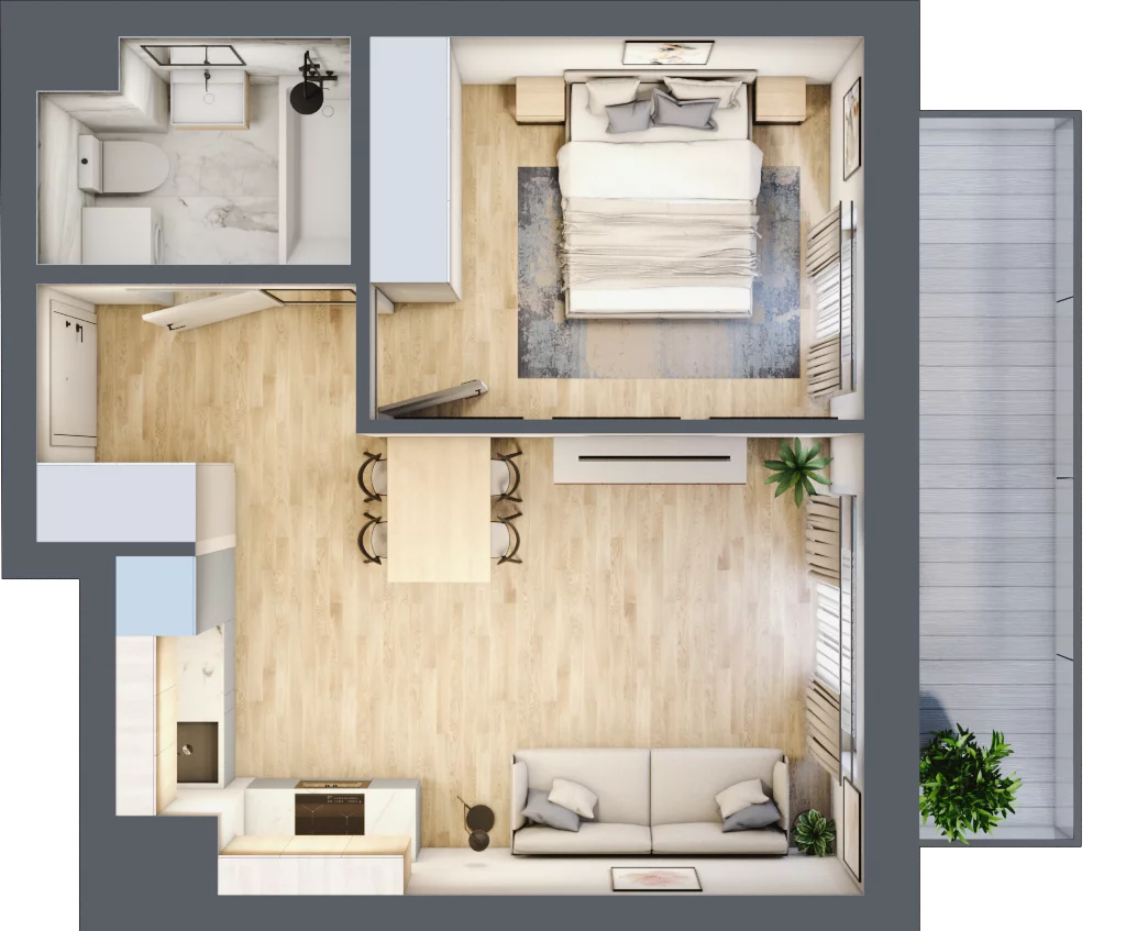 2 pokoje, mieszkanie 38,24 m², piętro 1, oferta nr VI/11, Metro Art 6, Warszawa, Praga Południe, Kamionek, ul. Żupnicza