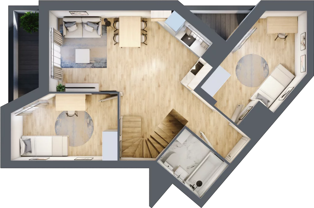 5 pokoi, mieszkanie 99,29 m², piętro 2, oferta nr V/112, Miasteczko Nova Sfera 5, Warszawa, Białołęka, Żerań, ul. Marywilska 5