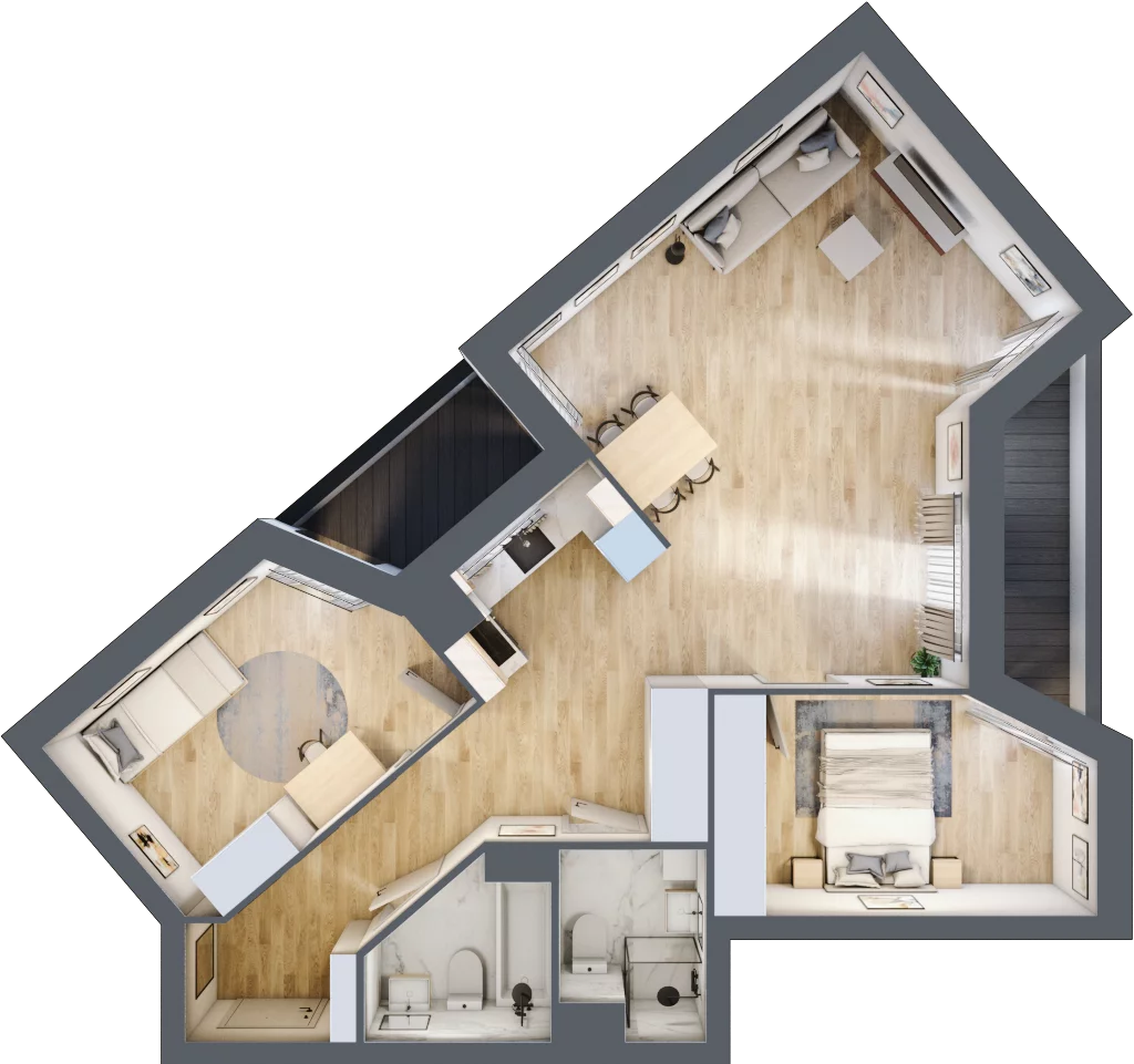 3 pokoje, mieszkanie 75,87 m², piętro 7, oferta nr V/142, Miasteczko Nova Sfera 5, Warszawa, Białołęka, Żerań, ul. Marywilska 5