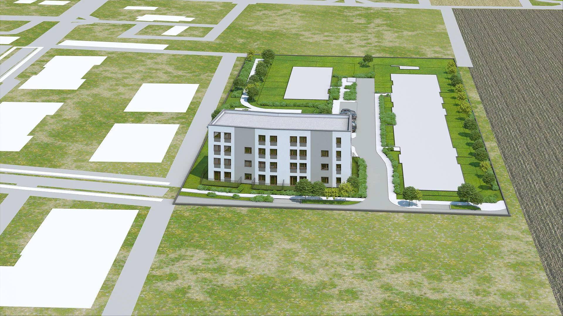 Wirtualna makieta 3D mieszkania 33.9 m², D-18