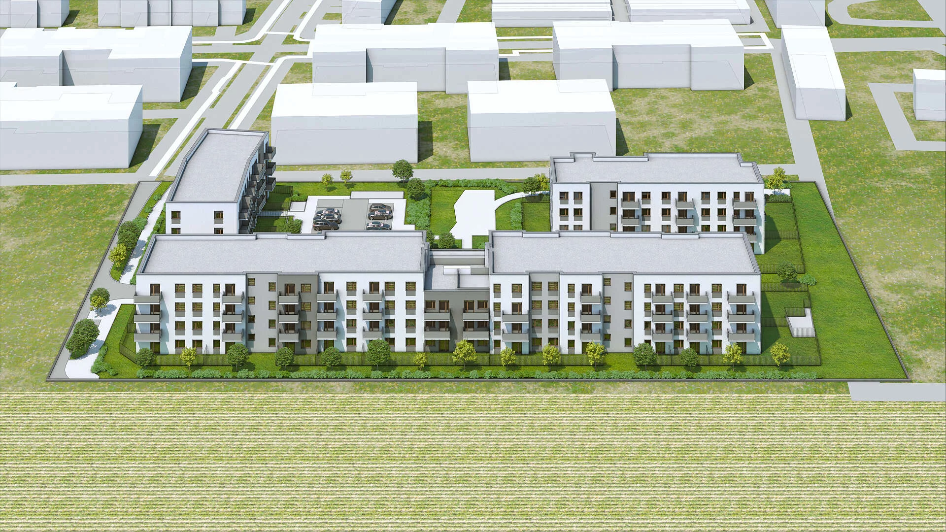 Wirtualna makieta 3D inwestycji Piastova Osada