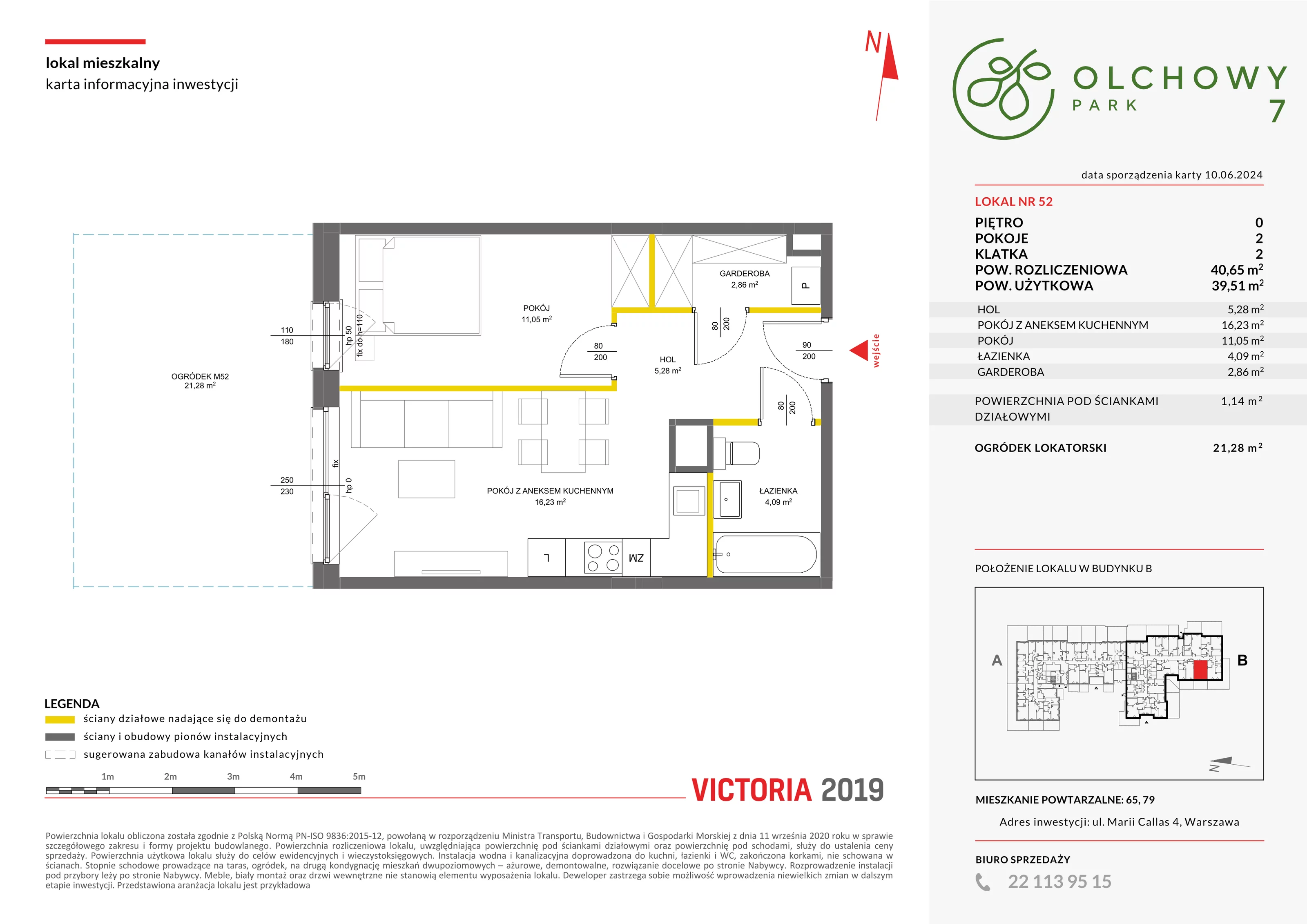 Mieszkanie 40,65 m², parter, oferta nr VII/52, Olchowy Park 7, Warszawa, Białołęka, Kobiałka, ul. Marii Callas 4A