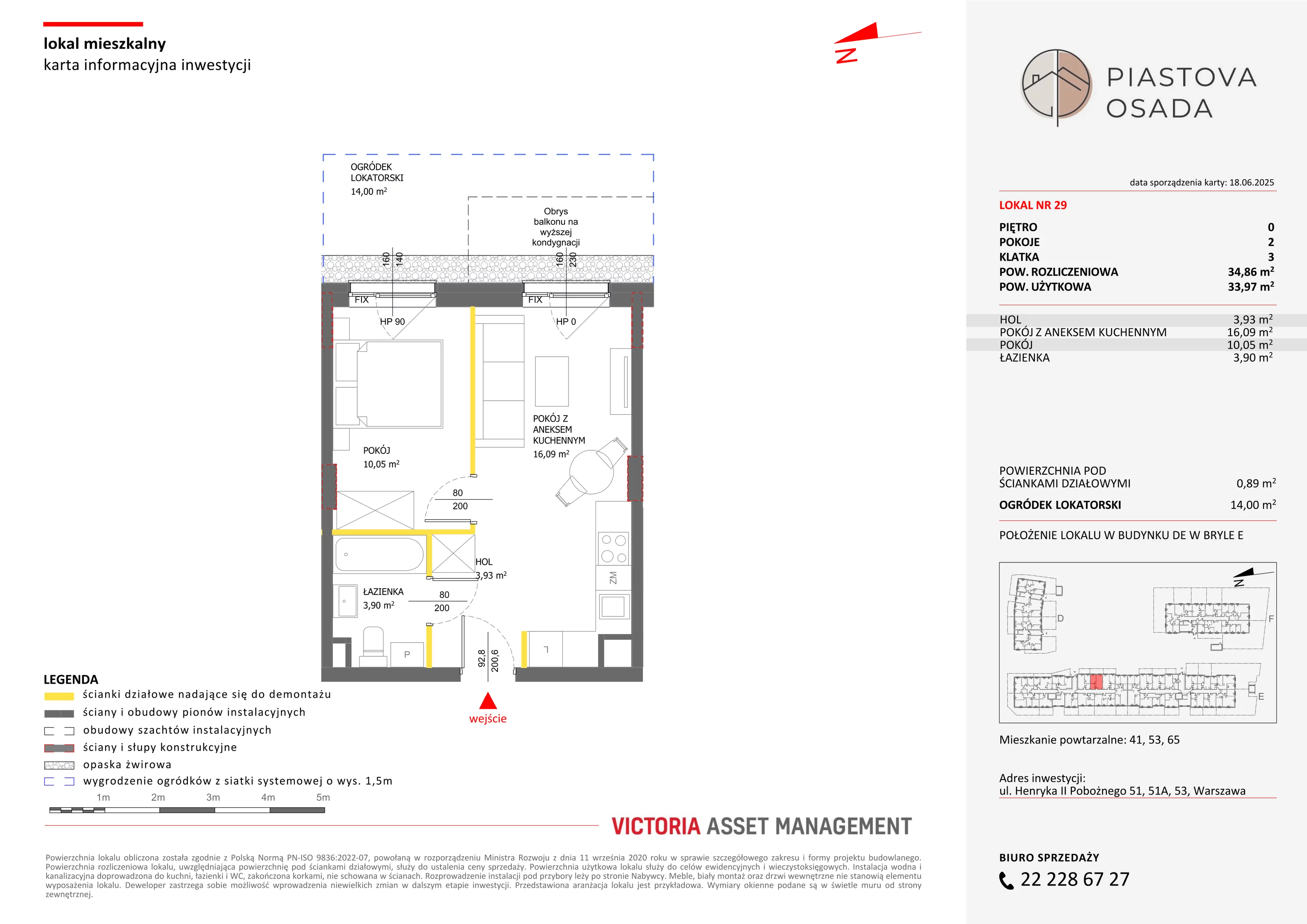 2 pokoje, mieszkanie 34,86 m², parter, oferta nr E-29, Piastova Osada, Warszawa, Ursus, Gołąbki, ul. Henryka II Pobożnego