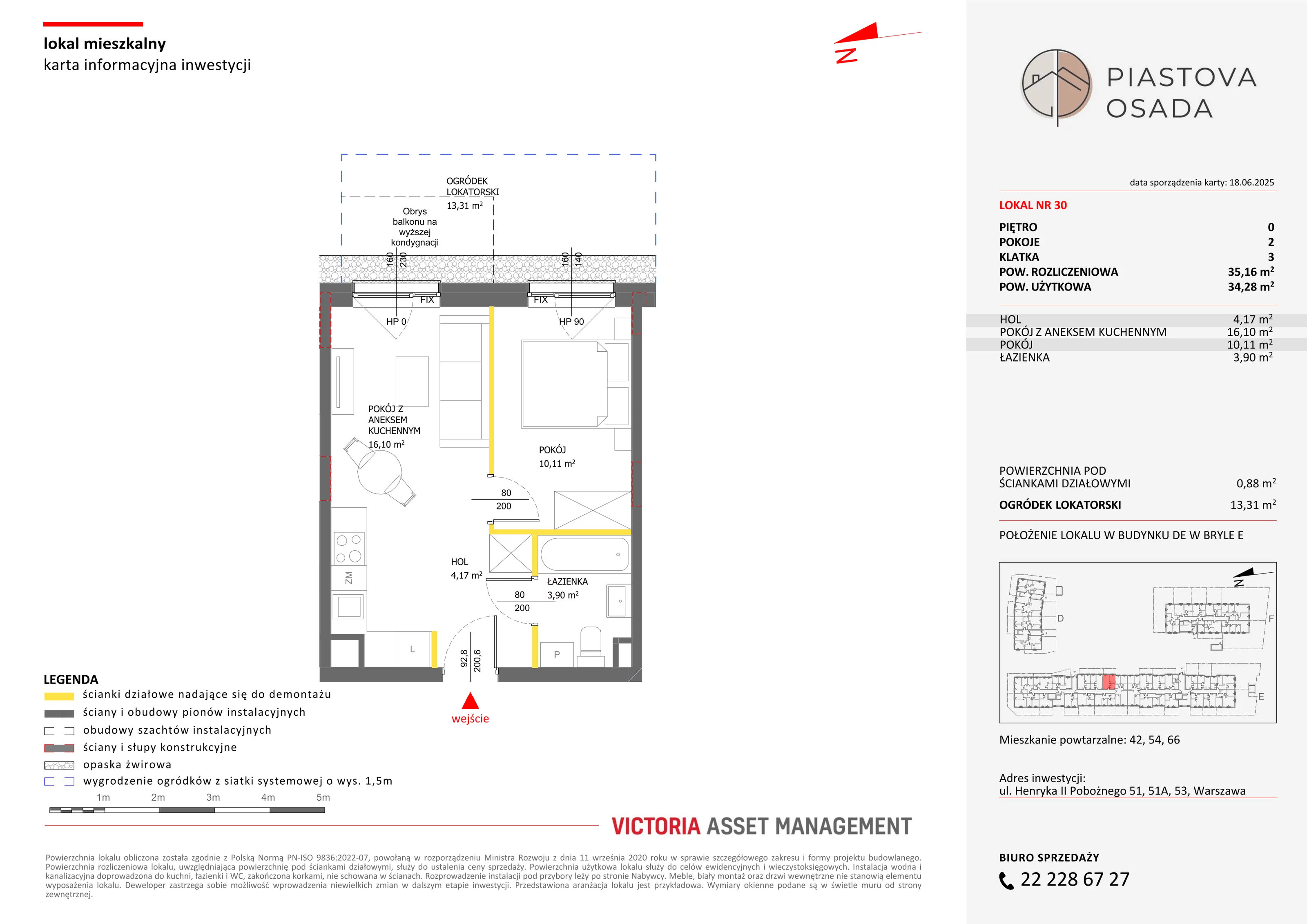 2 pokoje, mieszkanie 35,16 m², parter, oferta nr E-30, Piastova Osada, Warszawa, Ursus, Gołąbki, ul. Henryka II Pobożnego