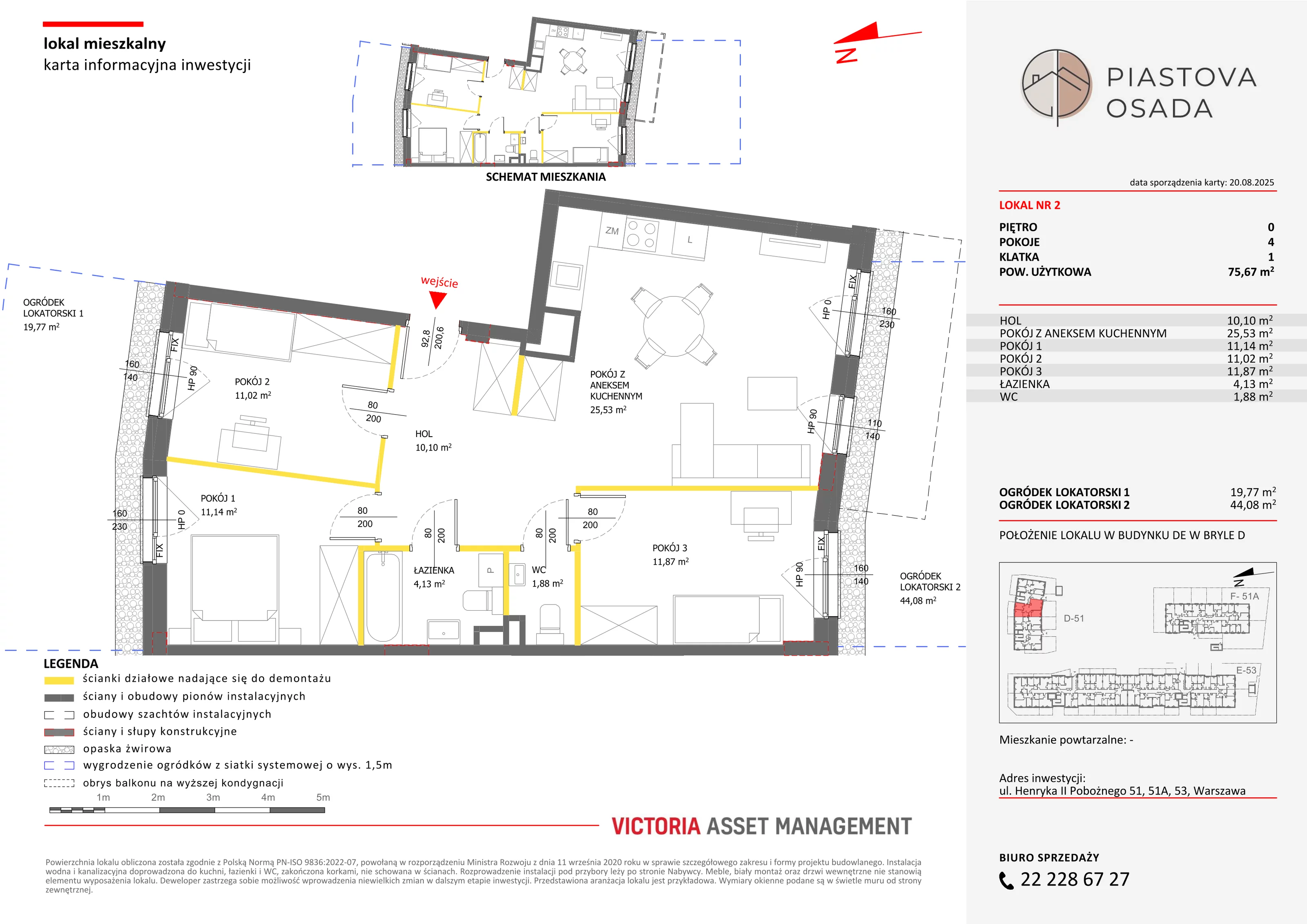 4 pokoje, mieszkanie 77,70 m², parter, oferta nr D-2, Piastova Osada, Warszawa, Ursus, Gołąbki, ul. Henryka II Pobożnego