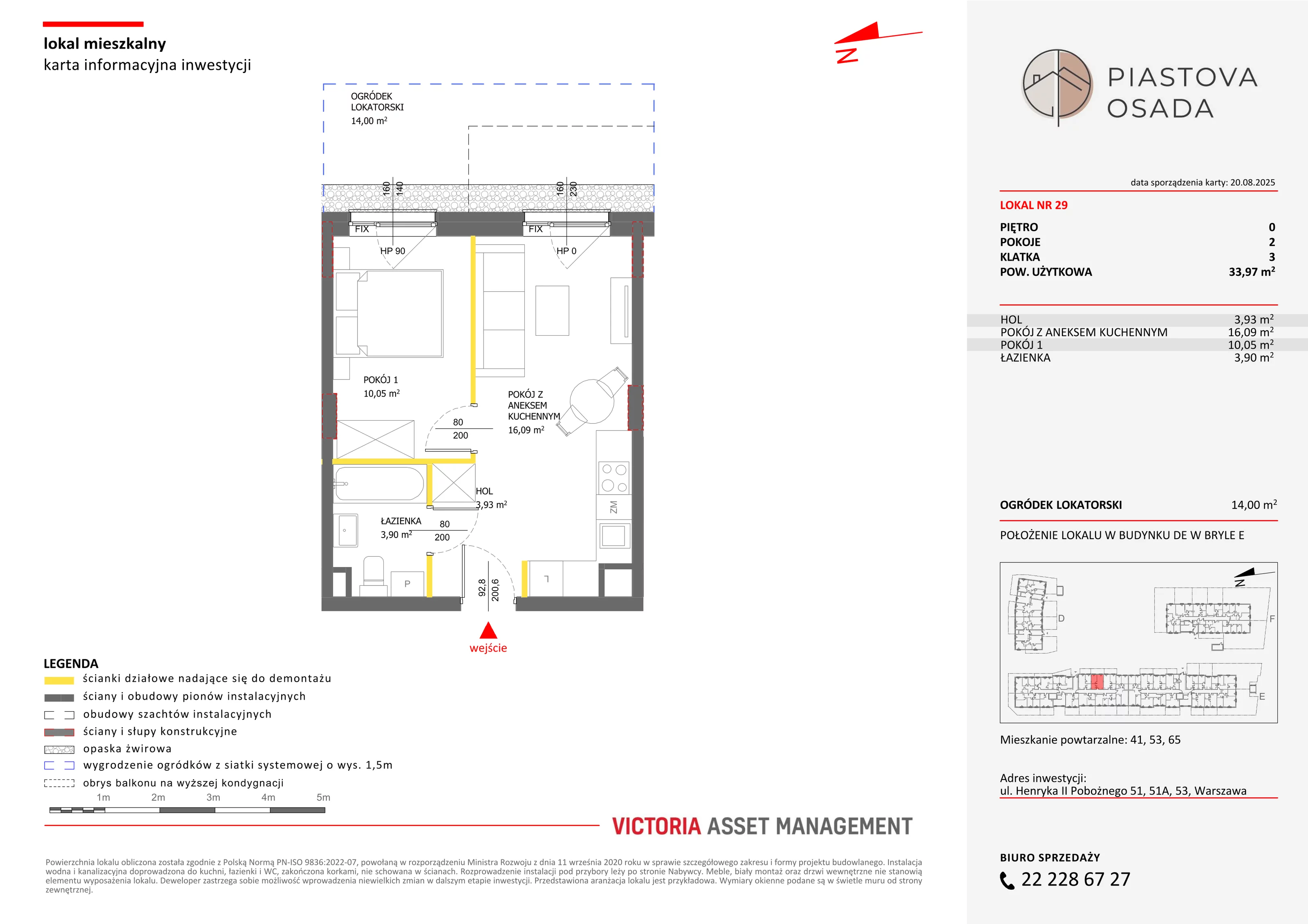 2 pokoje, mieszkanie 34,86 m², parter, oferta nr E-29, Piastova Osada, Warszawa, Ursus, Gołąbki, ul. Henryka II Pobożnego