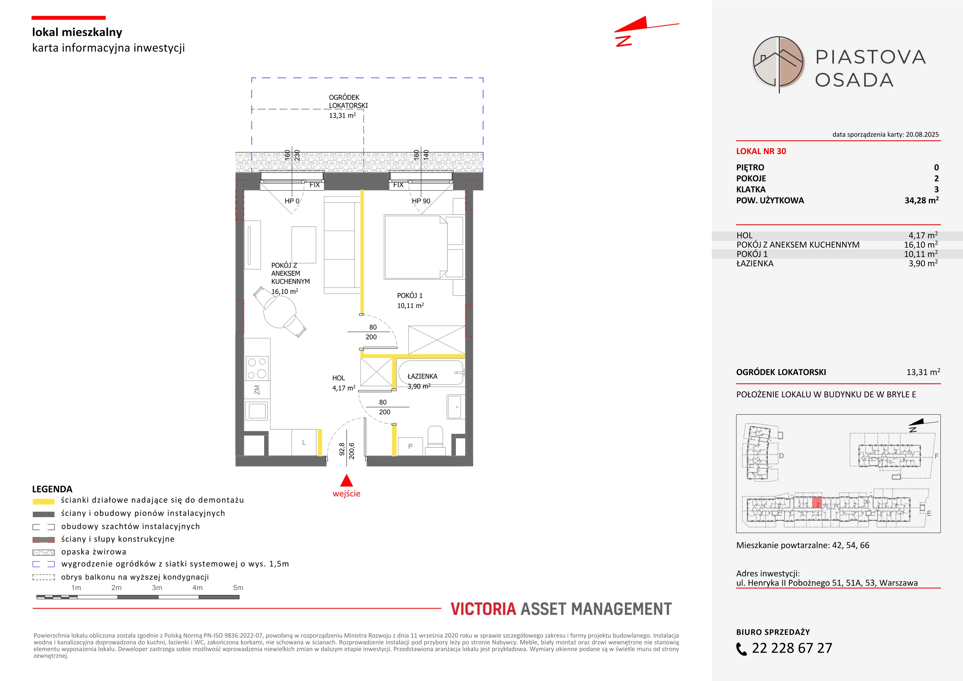2 pokoje, mieszkanie 35,16 m², parter, oferta nr E-30, Piastova Osada, Warszawa, Ursus, Gołąbki, ul. Henryka II Pobożnego