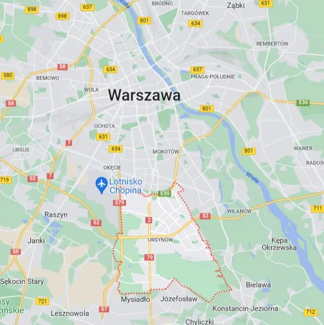 Działka 8 600,00 m², oferta nr , 8767, Warszawa, Ursynów, Ursynów