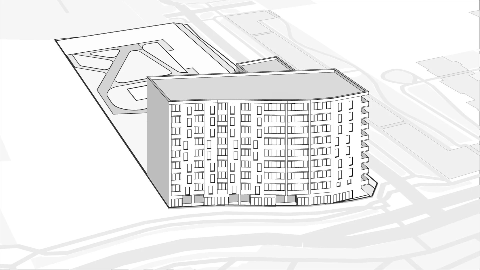 Wirtualna makieta 3D mieszkania 43.67 m², 113