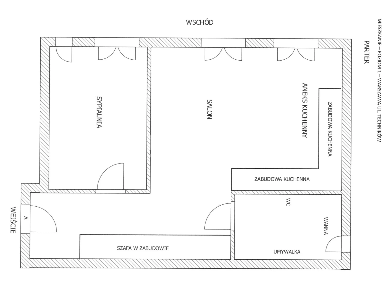 Mieszkanie na sprzedaż, 44,48 m², 1 pokój, parter, oferta nr 61983/MS/MAX