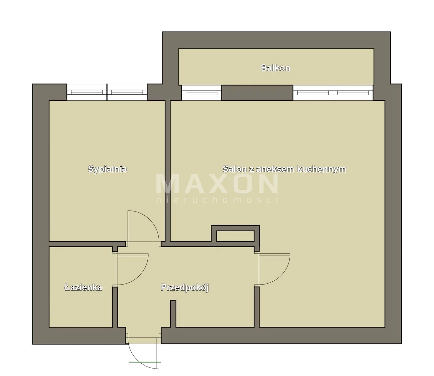 Mieszkanie na sprzedaż, 38,00 m², 2 pokoje, 4 piętro, oferta nr 62009/MS/MAX