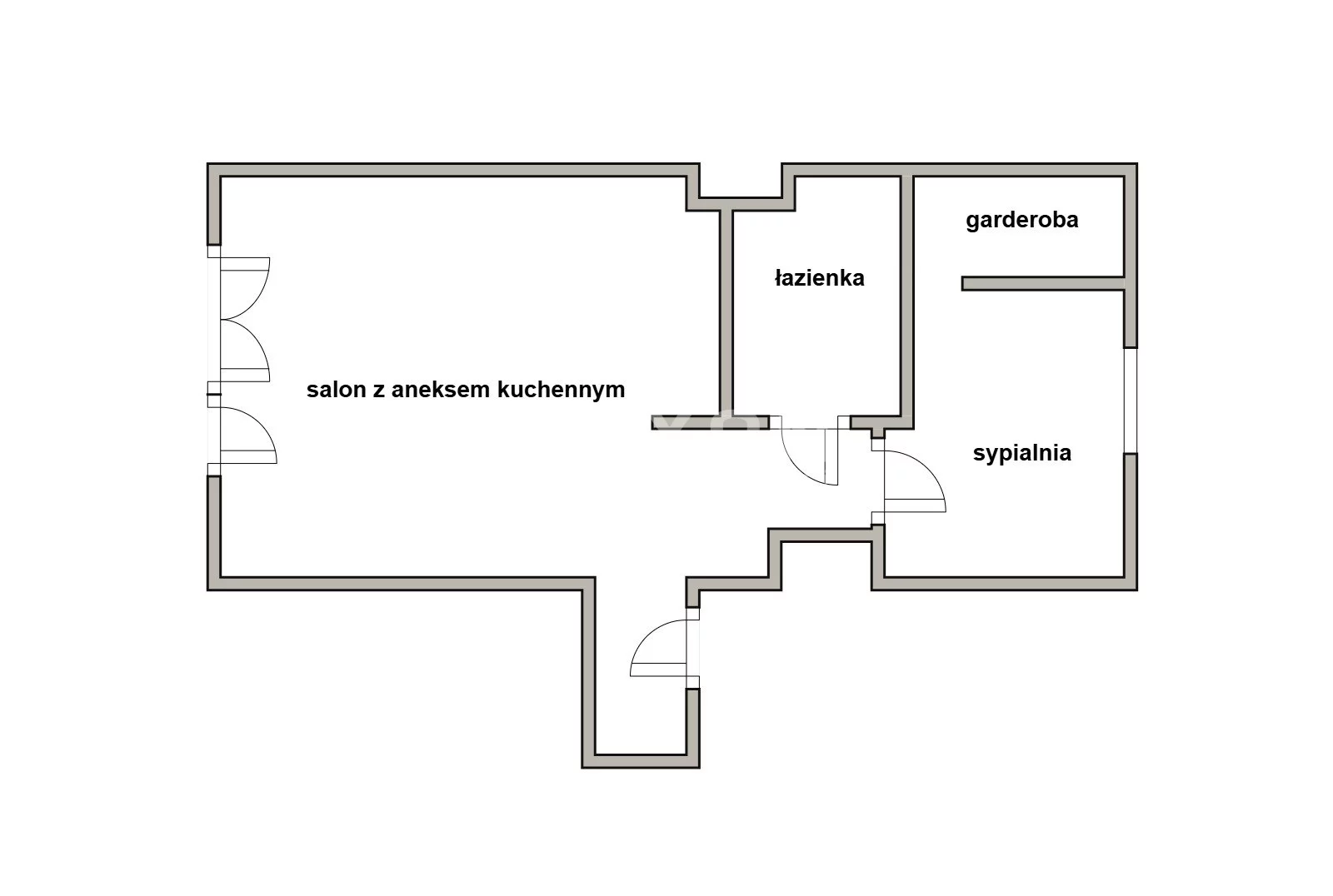 Mieszkanie na sprzedaż, 51,54 m², 2 pokoje, 4 piętro, oferta nr 61455/MS/MAX