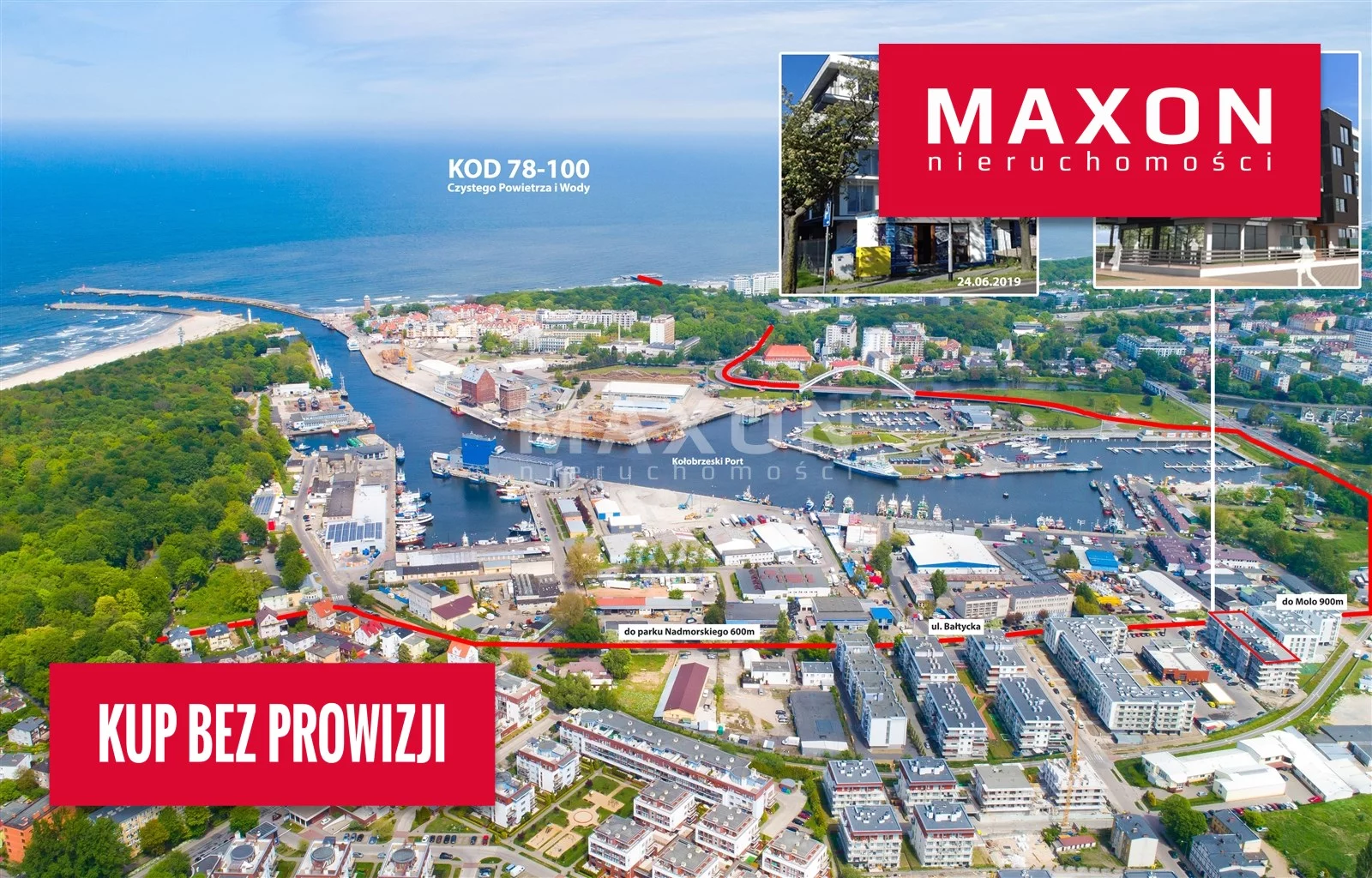 Apartament 61,00 m², piętro 3, oferta nr , 52370/MS/MAX, Kołobrzeg, ul. Bałtycka