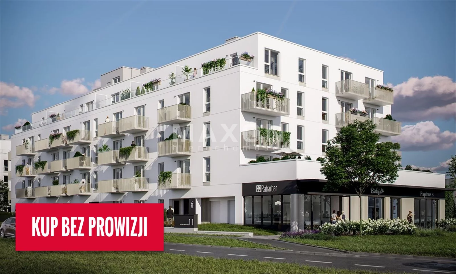 Mieszkanie na sprzedaż, 54,65 m², 3 pokoje, parter, oferta nr 61727/MS/MAX