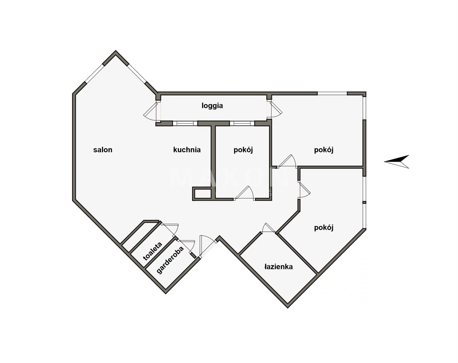 Apartament na sprzedaż, 96,70 m², 4 pokoje, piętro 12, oferta nr 61273/MS/MAX