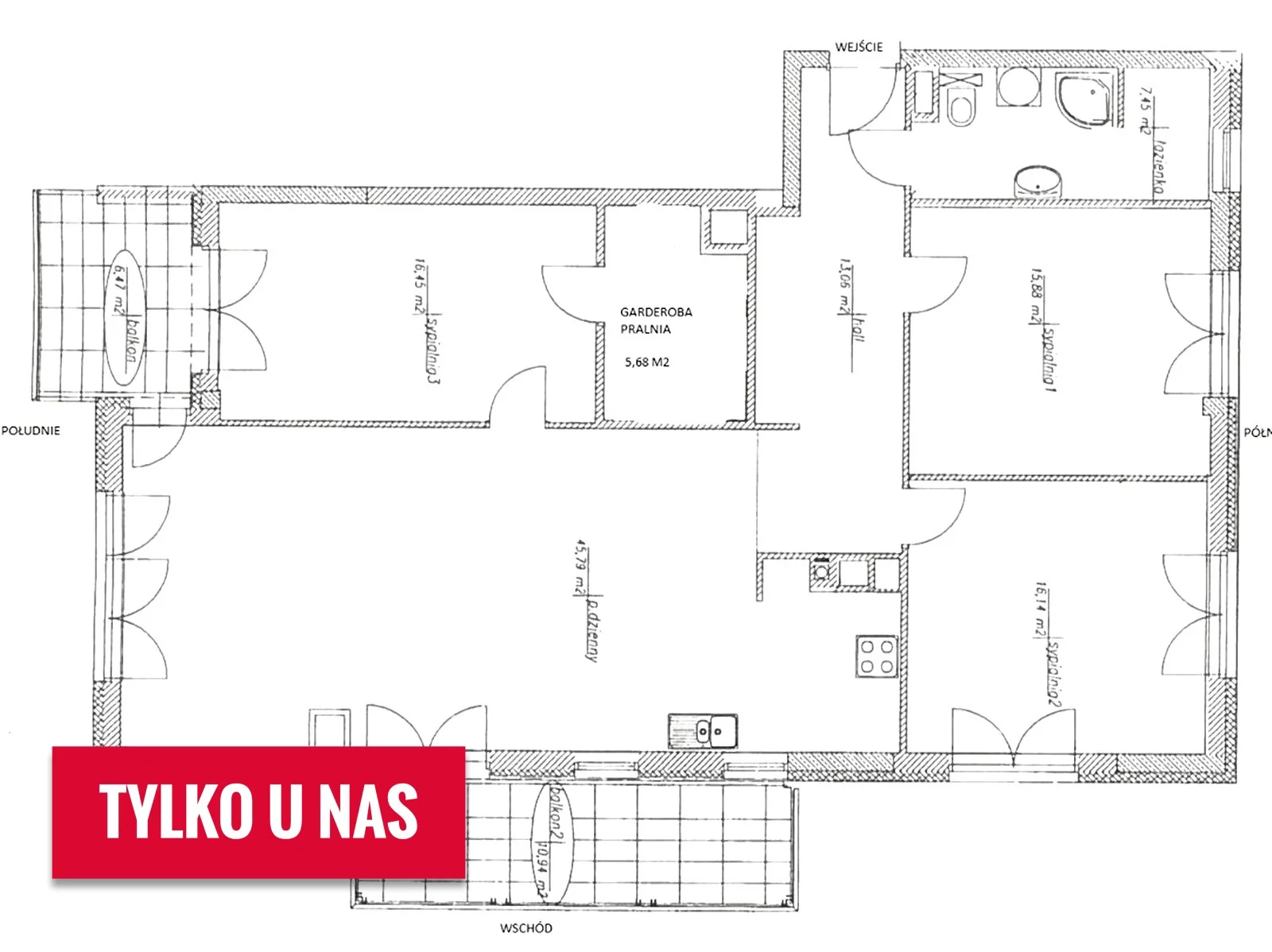 Apartament na sprzedaż, 120,45 m², 4 pokoje, piętro 2, oferta nr 60279/MS/MAX