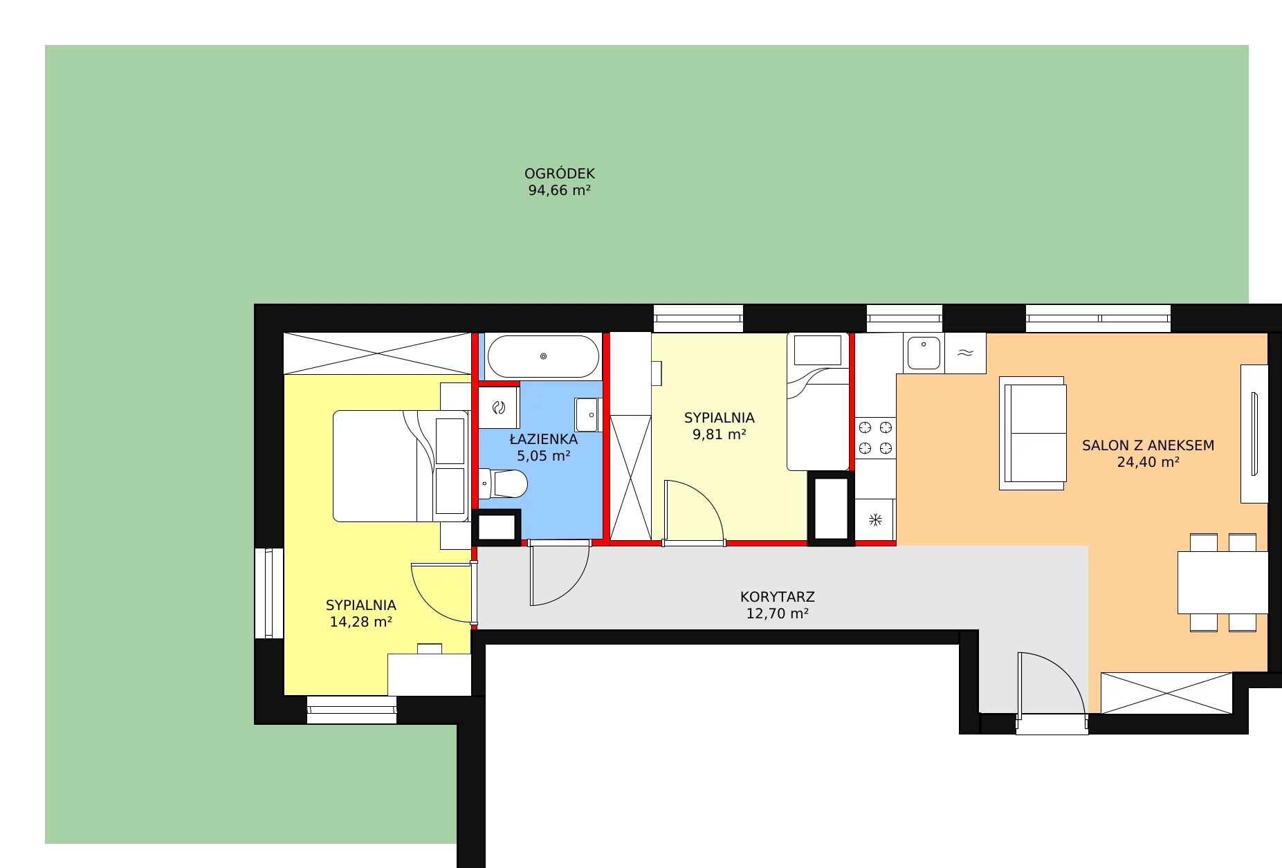 3 pokoje, mieszkanie 66,24 m², parter, oferta nr 77/0/B/C, NeoPolis, Warszawa, Ursus, Szamoty, ul. Silnikowa