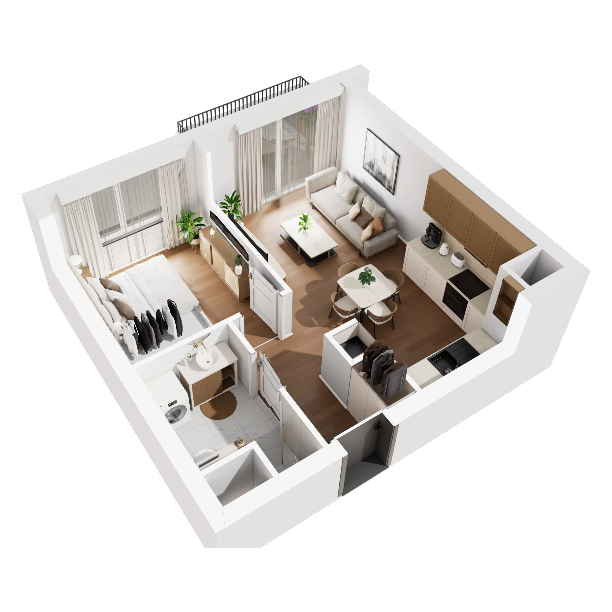 2 pokoje, mieszkanie 40,18 m², piętro 1, oferta nr A.M23, No to Naramowice, Poznań, Naramowice, Naramowice, ul. Maków Polnych