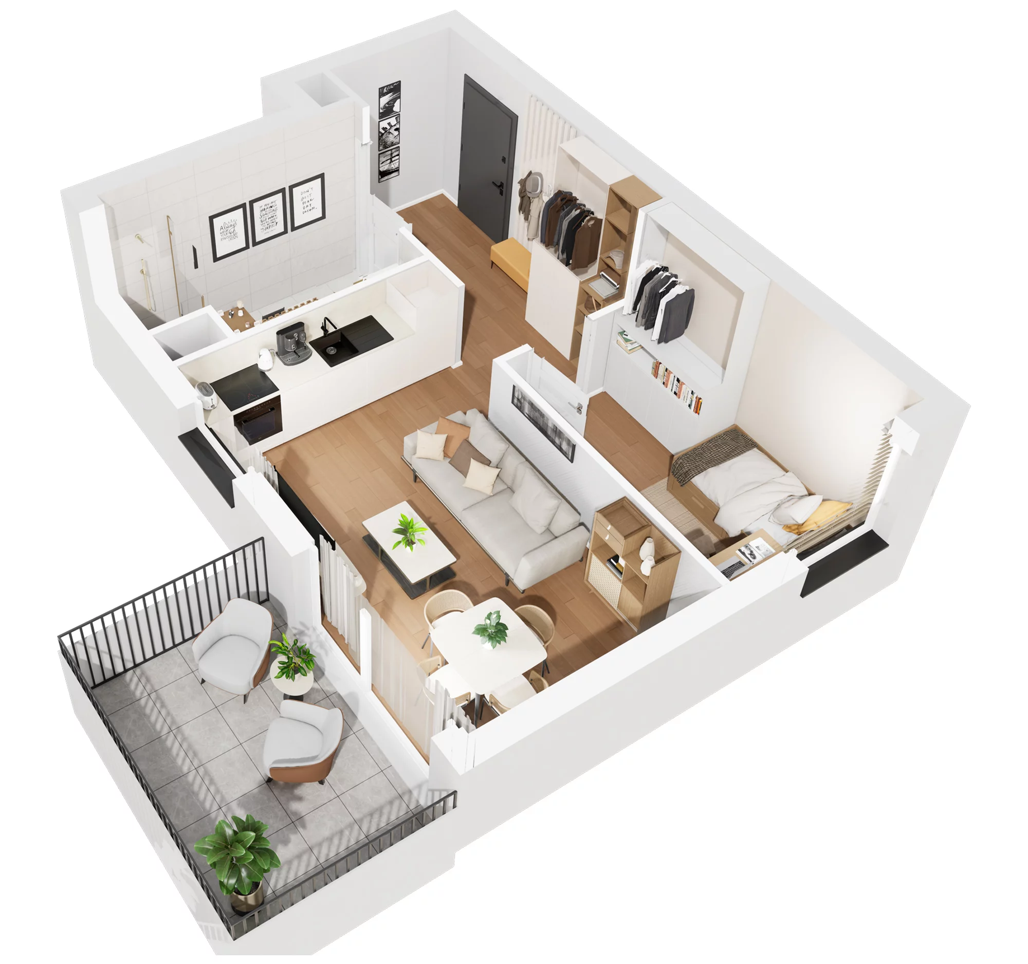 2 pokoje, mieszkanie 37,19 m², piętro 2, oferta nr C.M62, No to Naramowice, Poznań, Naramowice, Naramowice, ul. Maków Polnych