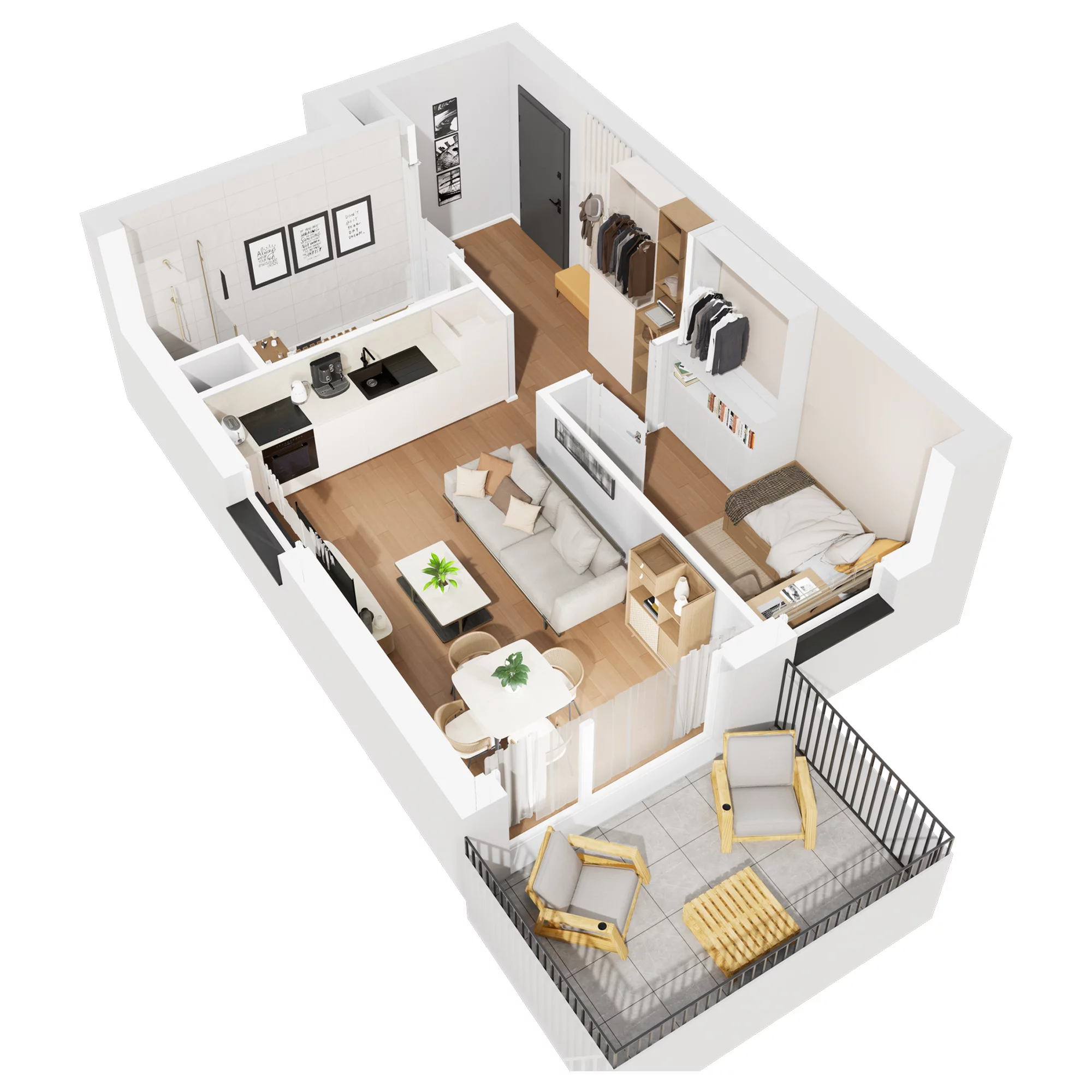 2 pokoje, mieszkanie 37,19 m², piętro 3, oferta nr C.M86, No to Naramowice, Poznań, Naramowice, Naramowice, ul. Maków Polnych