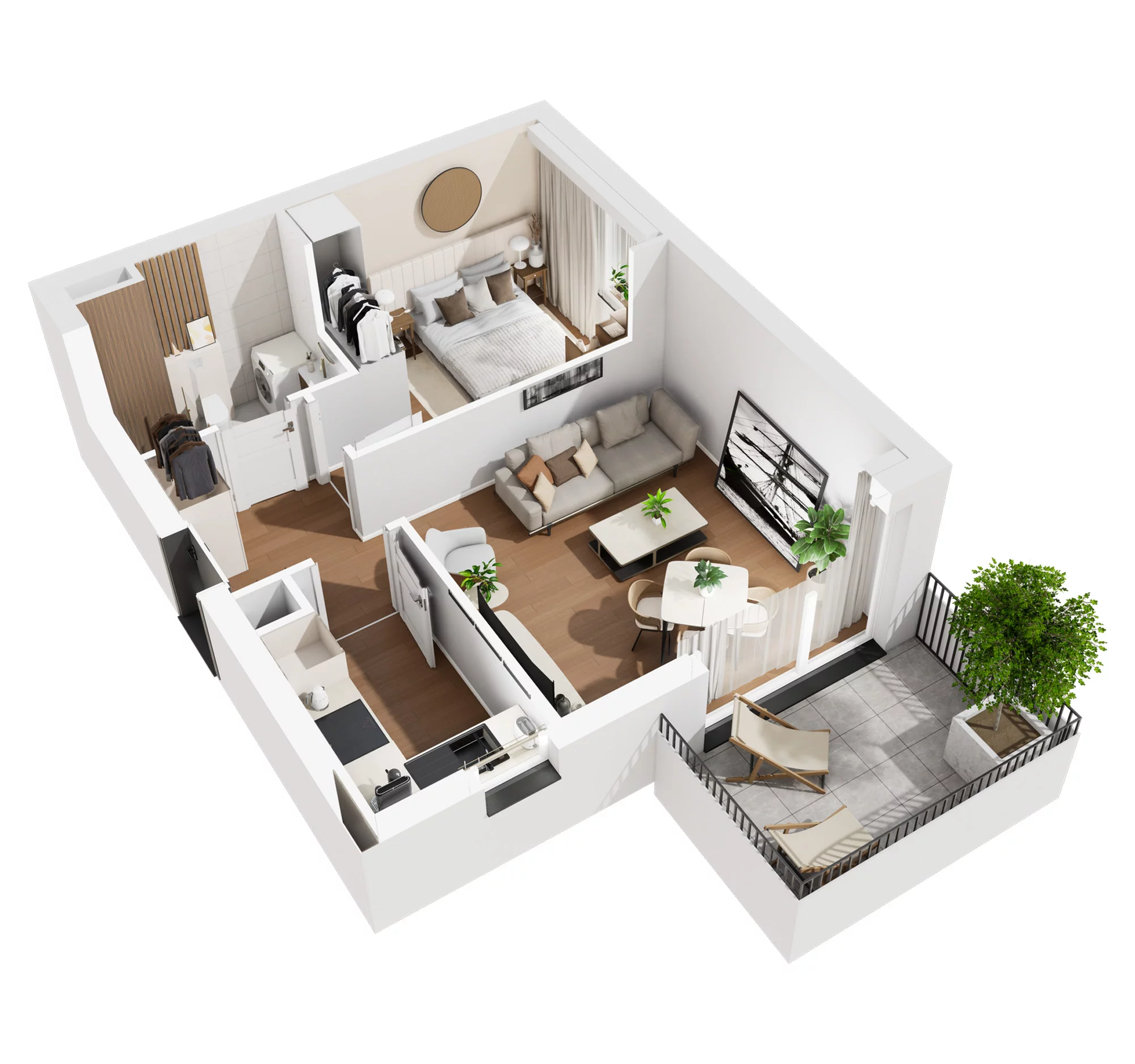 2 pokoje, mieszkanie 40,58 m², piętro 2, oferta nr D.M66, No to Naramowice, Poznań, Naramowice, Naramowice, ul. Maków Polnych