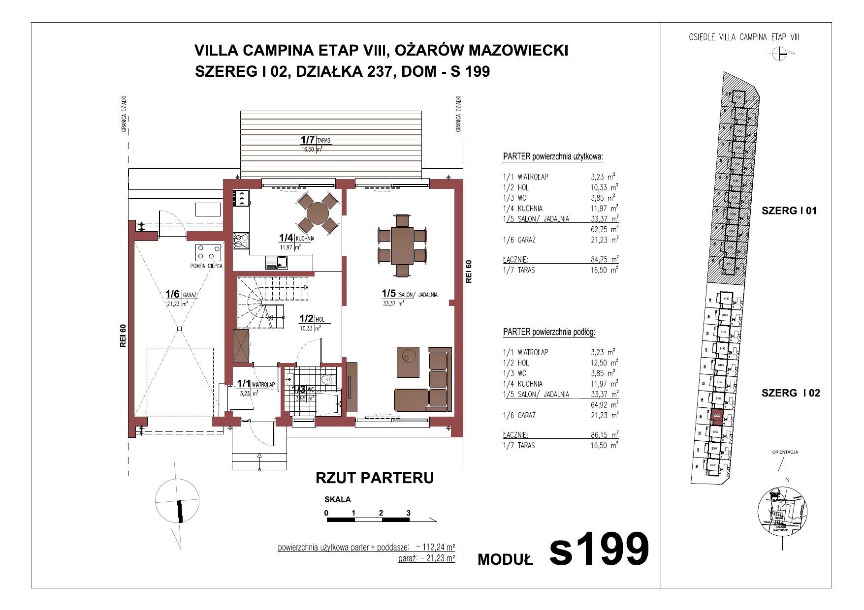 Dom 112,24 m², oferta nr WI02-S199, Villa Campina, Ożarów Mazowiecki, ul. Sochaczewska