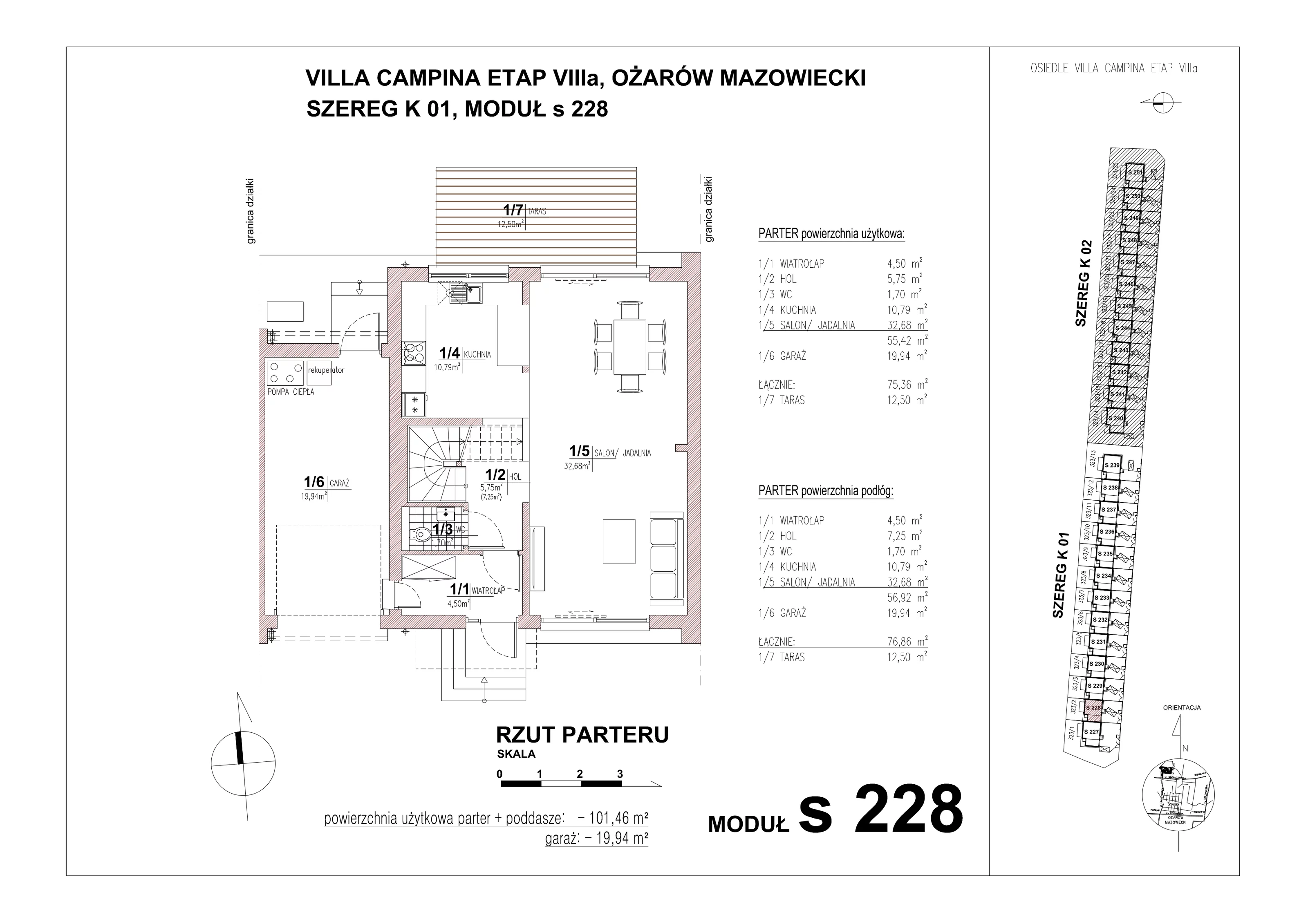 Dom 101,46 m², oferta nr S228, Villa Campina, Ożarów Mazowiecki, ul. Sochaczewska