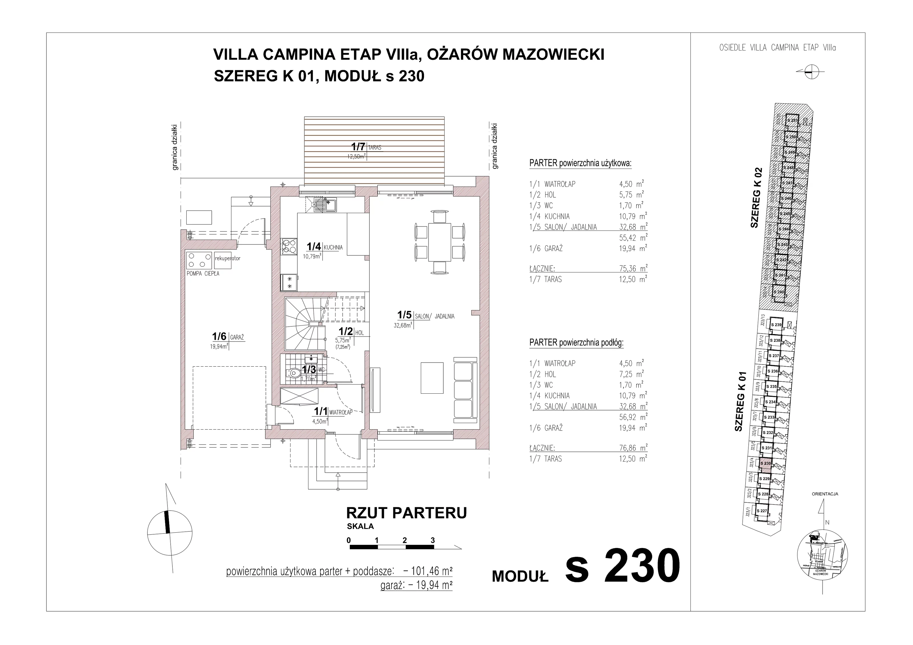 Dom 101,46 m², oferta nr S230, Villa Campina, Ożarów Mazowiecki, ul. Sochaczewska
