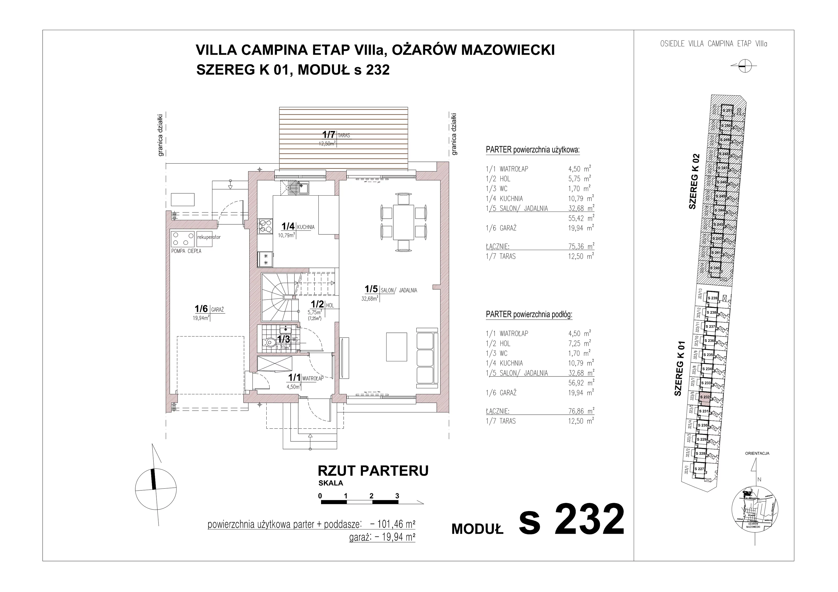 Dom 101,46 m², oferta nr S232, Villa Campina, Ożarów Mazowiecki, ul. Sochaczewska