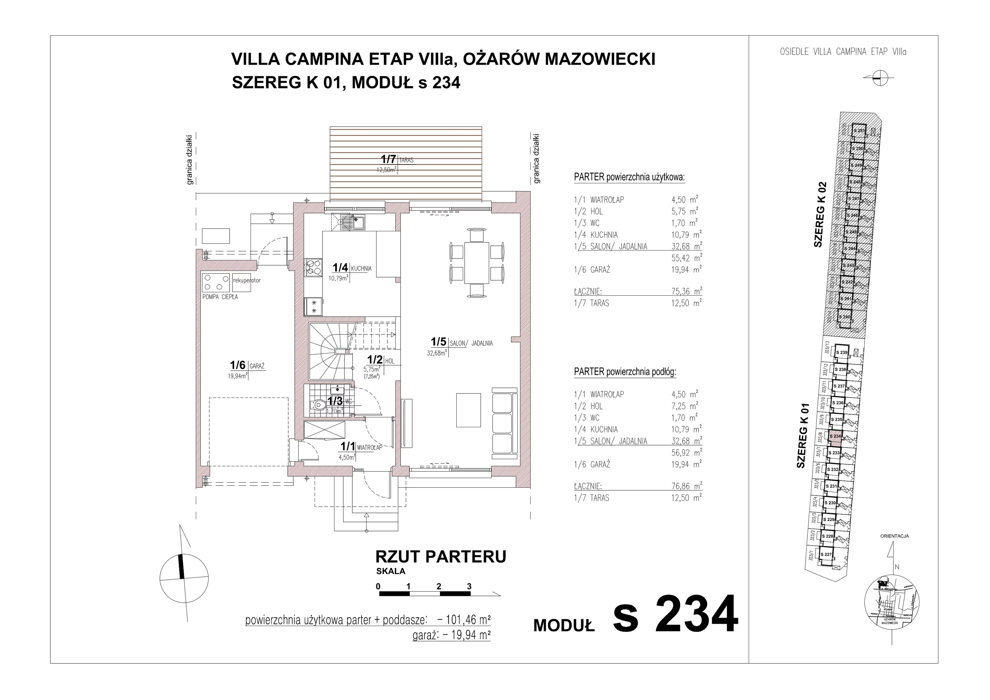 Dom 101,46 m², oferta nr S234, Villa Campina, Ożarów Mazowiecki, ul. Sochaczewska